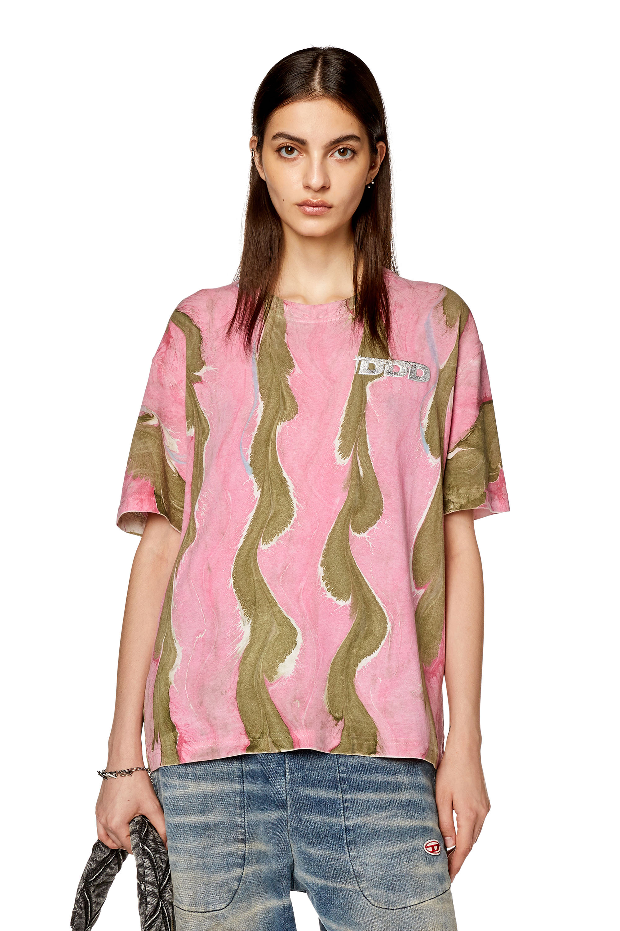 Diesel - T-DANNY-L3, Pink/Green - Image 1