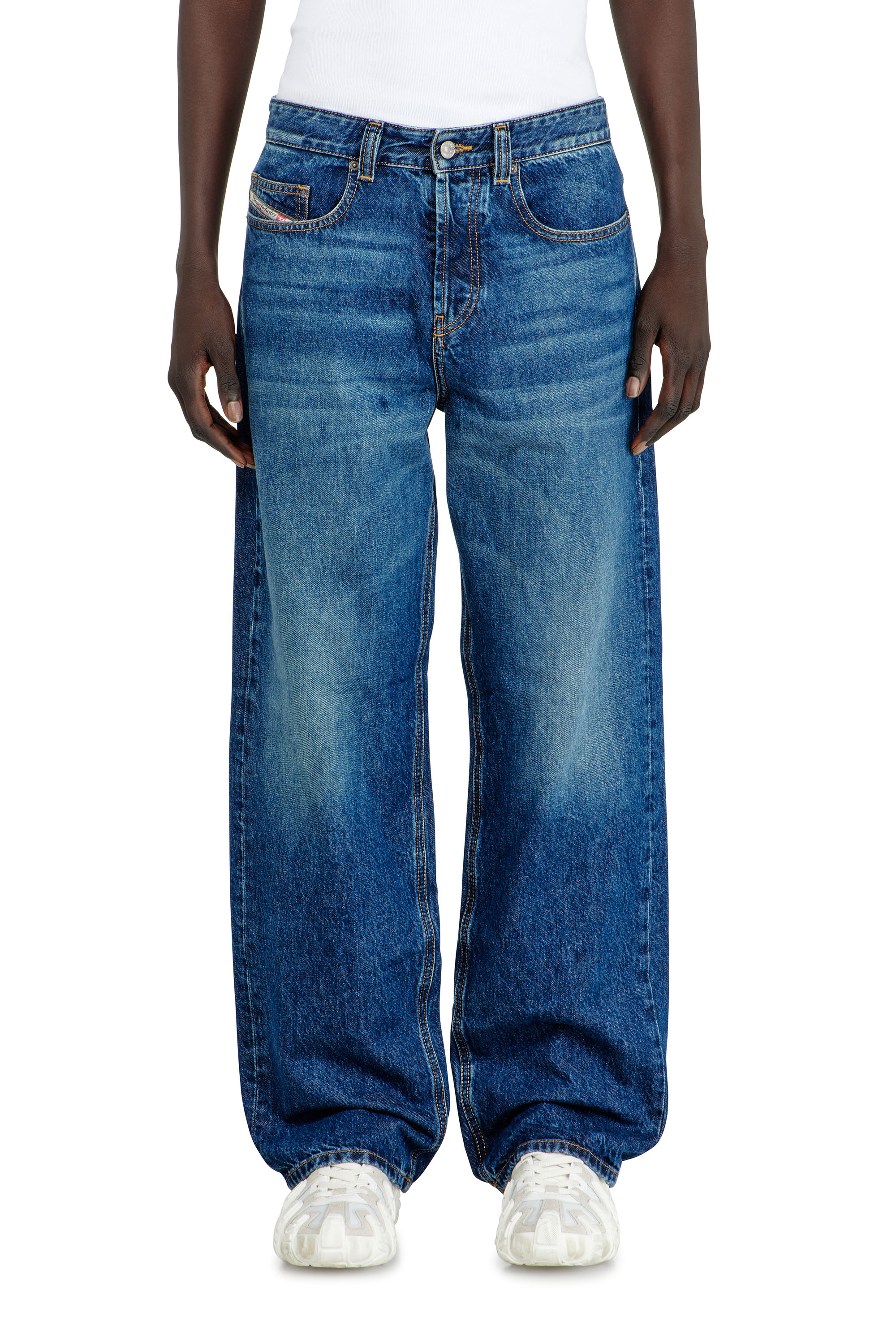 Diesel - Man's Relaxed Jeans 2001 D-Macro 09I27, Medium blue - 2