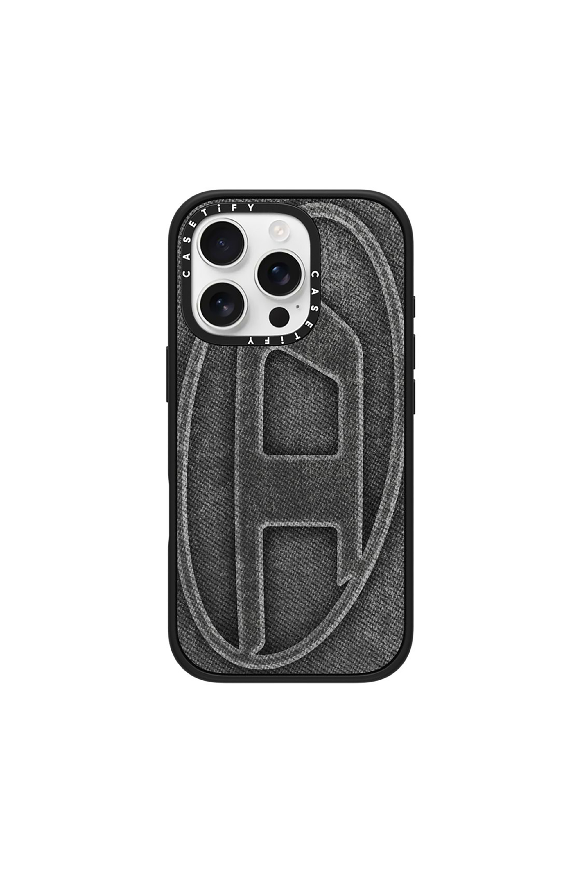 Diesel - 60577 MOULDED CASE, Unisex's Oval D impact case for iPhone 16 Pro in Black - 1