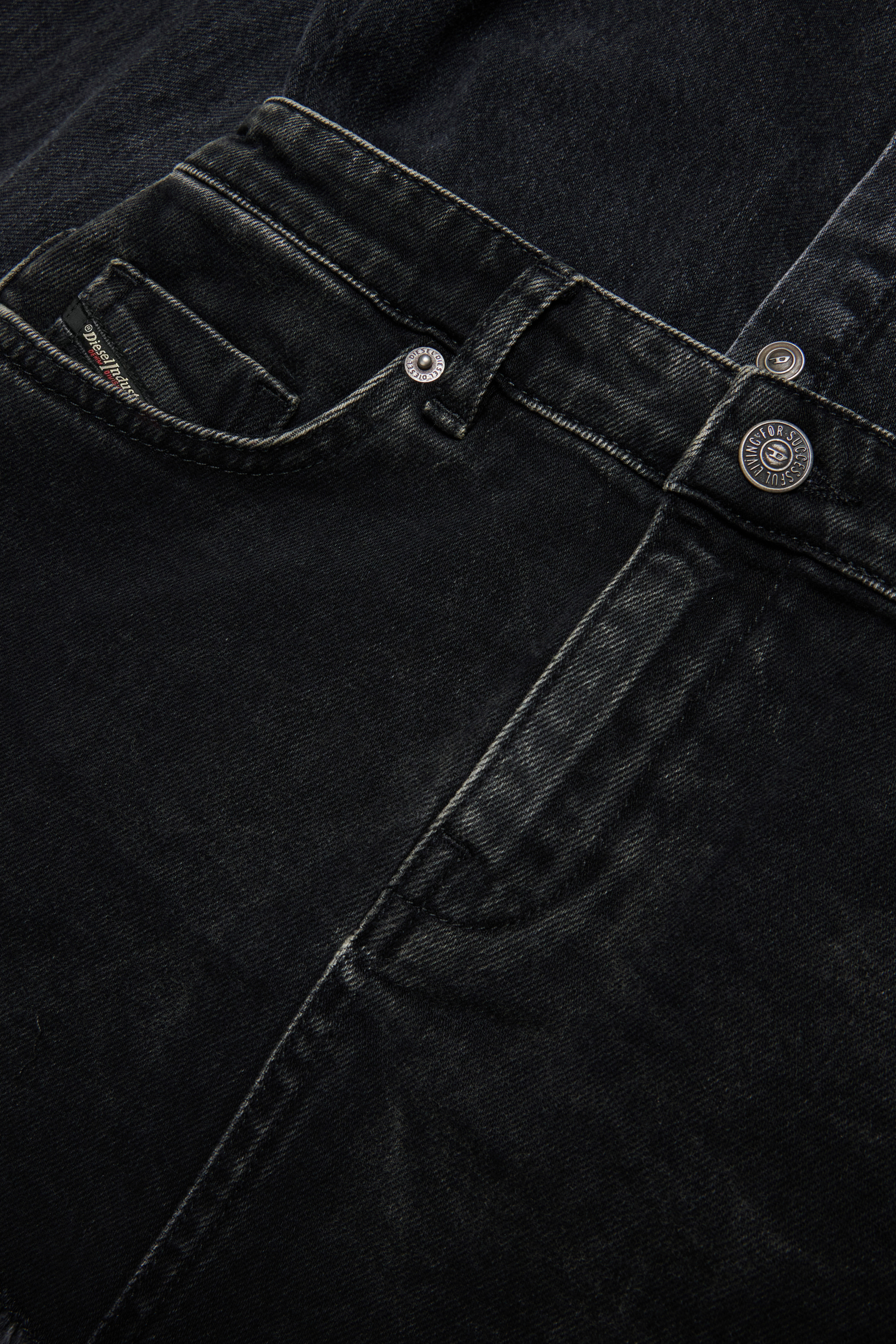 Diesel - DESSY, Woman's Denim dress with pockets in Black - 5