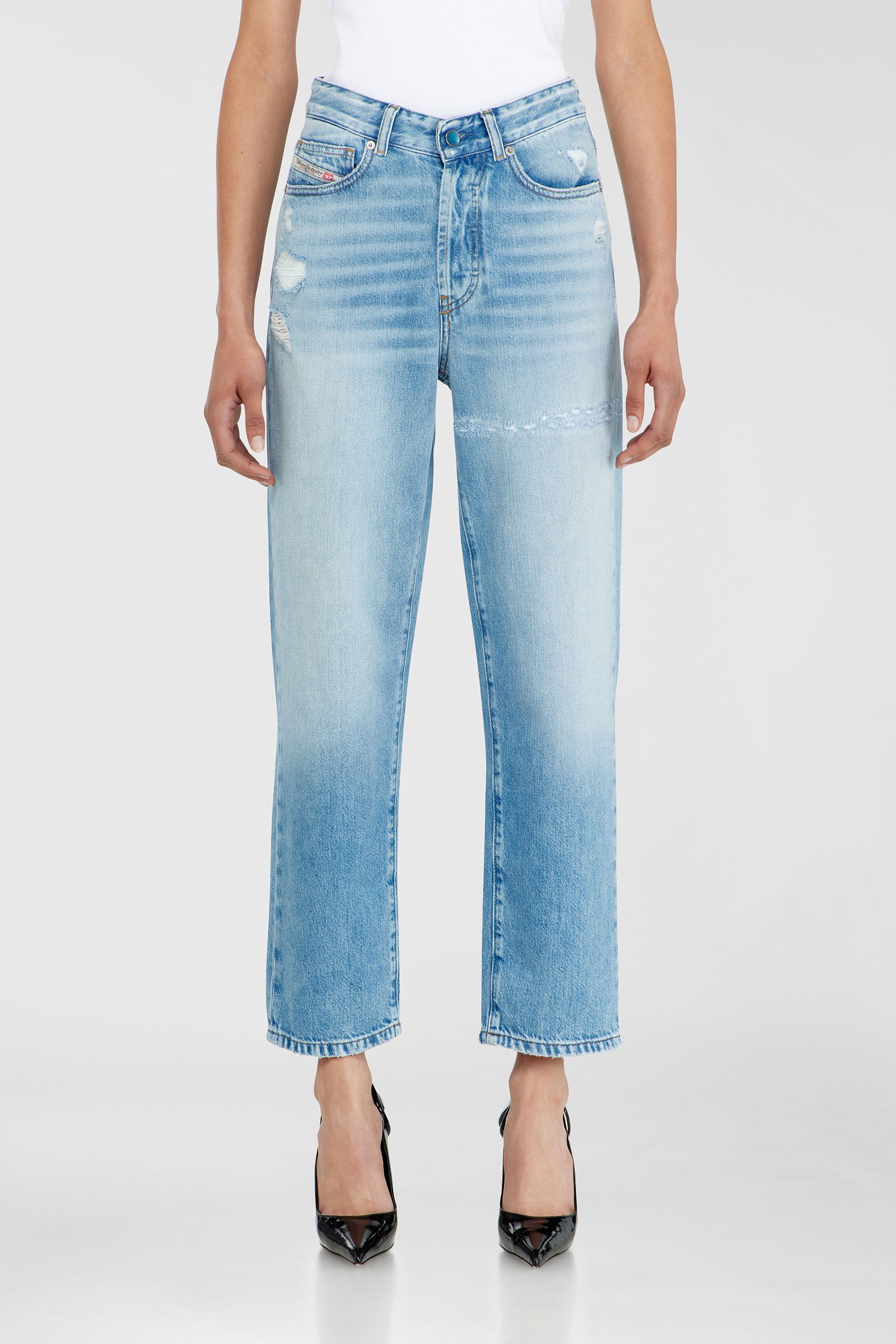 Diesel - Woman's Regular Jeans 1981 D-Went 09P49, Light Blue - 1