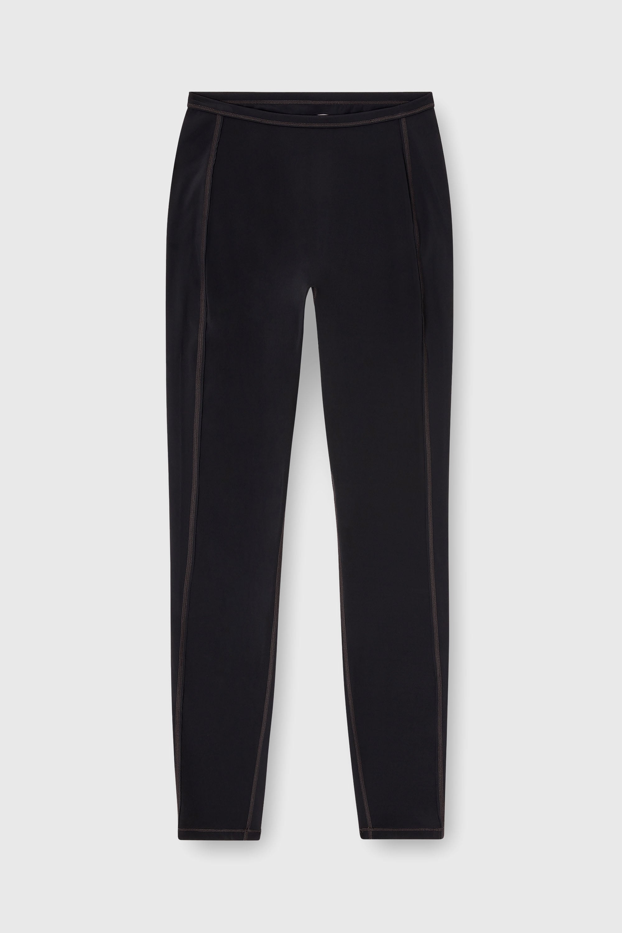 Diesel - MEREDITH-UTLT, Woman's Nylon leggings with cut-out back Oval D in Black - 2