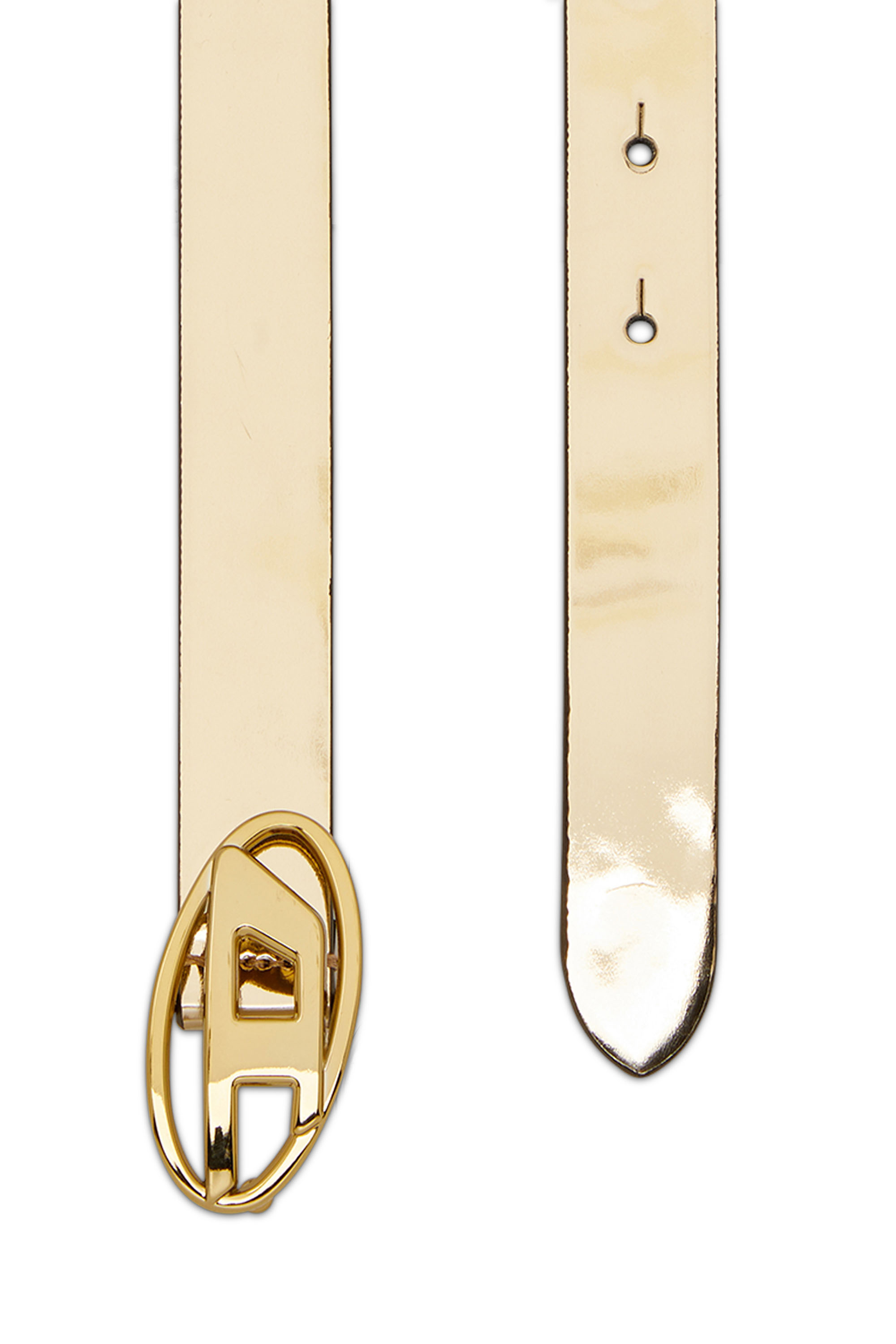 Diesel - B-1DR 20, Woman Slim metallic belt in Oro - Image 2