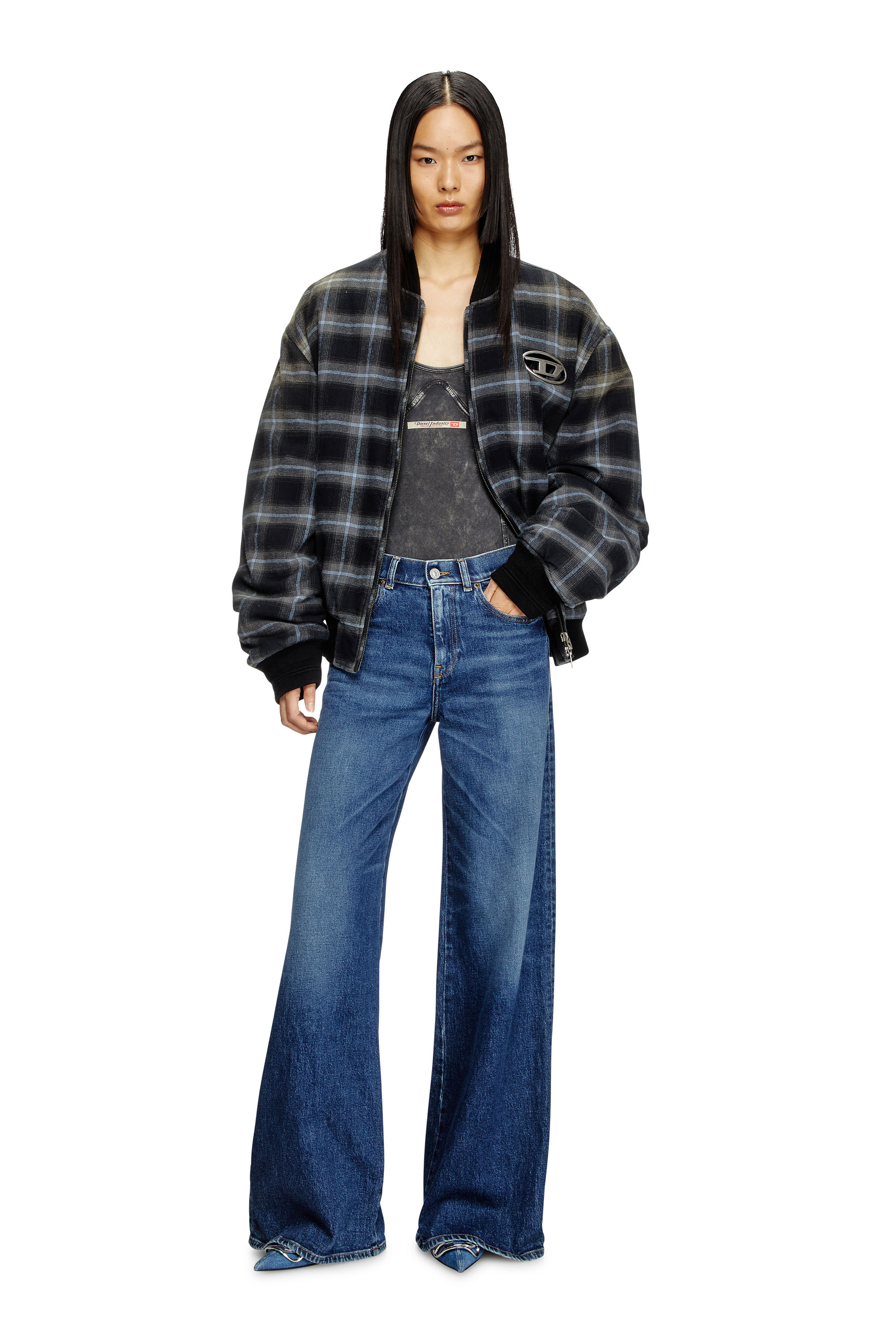 Flare Jeans 1978 D-Akemi 09L21, Medium blue Diesel - Woman's Flare Jeans 1978 D-Akemi 09L21, Medium blue - 1