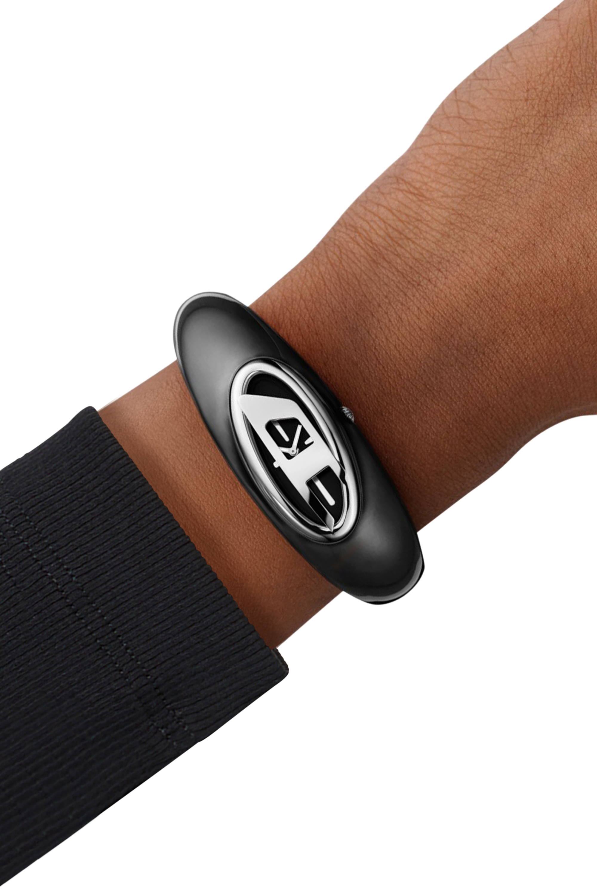 Diesel - DZ5619 WATCH, Woman's Diesel Wonder-D Two-Hand Black Nylon Resin Watch in Black - 4