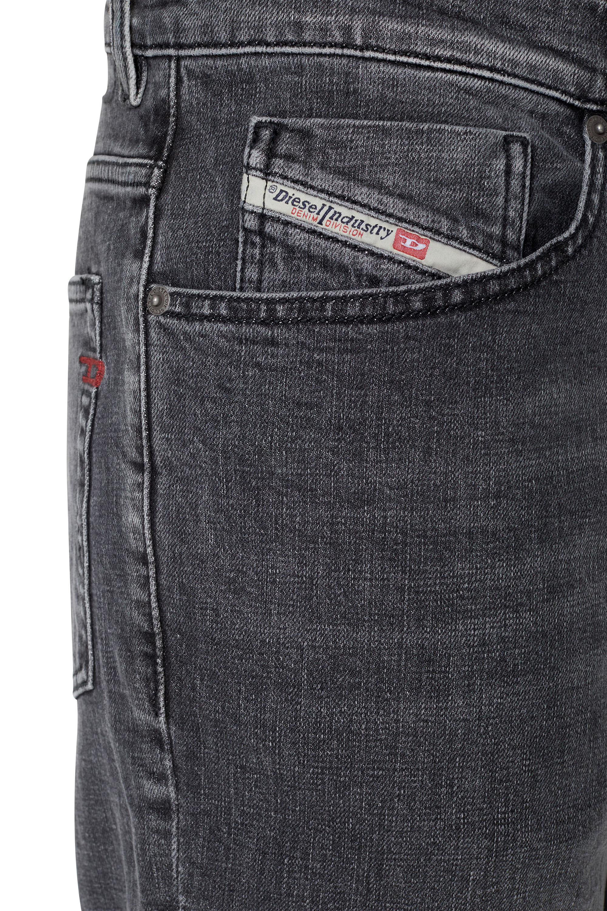 Diesel - Tapered Jeans 2005 D-Fining 09C47, Black/Dark grey - Image 3