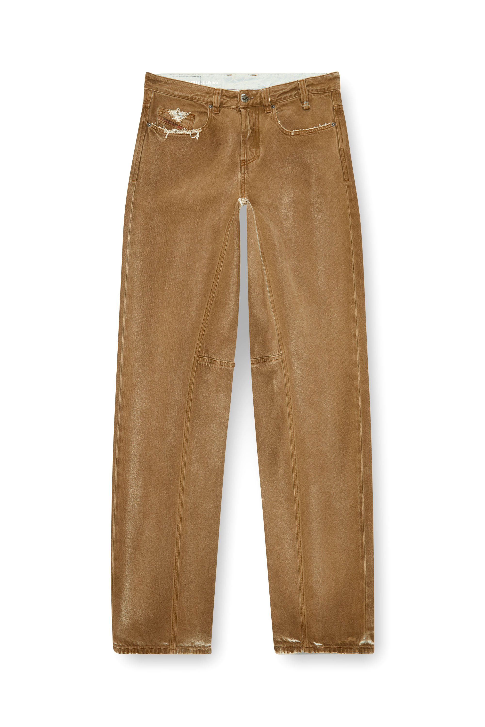 Diesel - Man's Relaxed Jeans 2001 D-Macro 09J82, Light Brown - 6