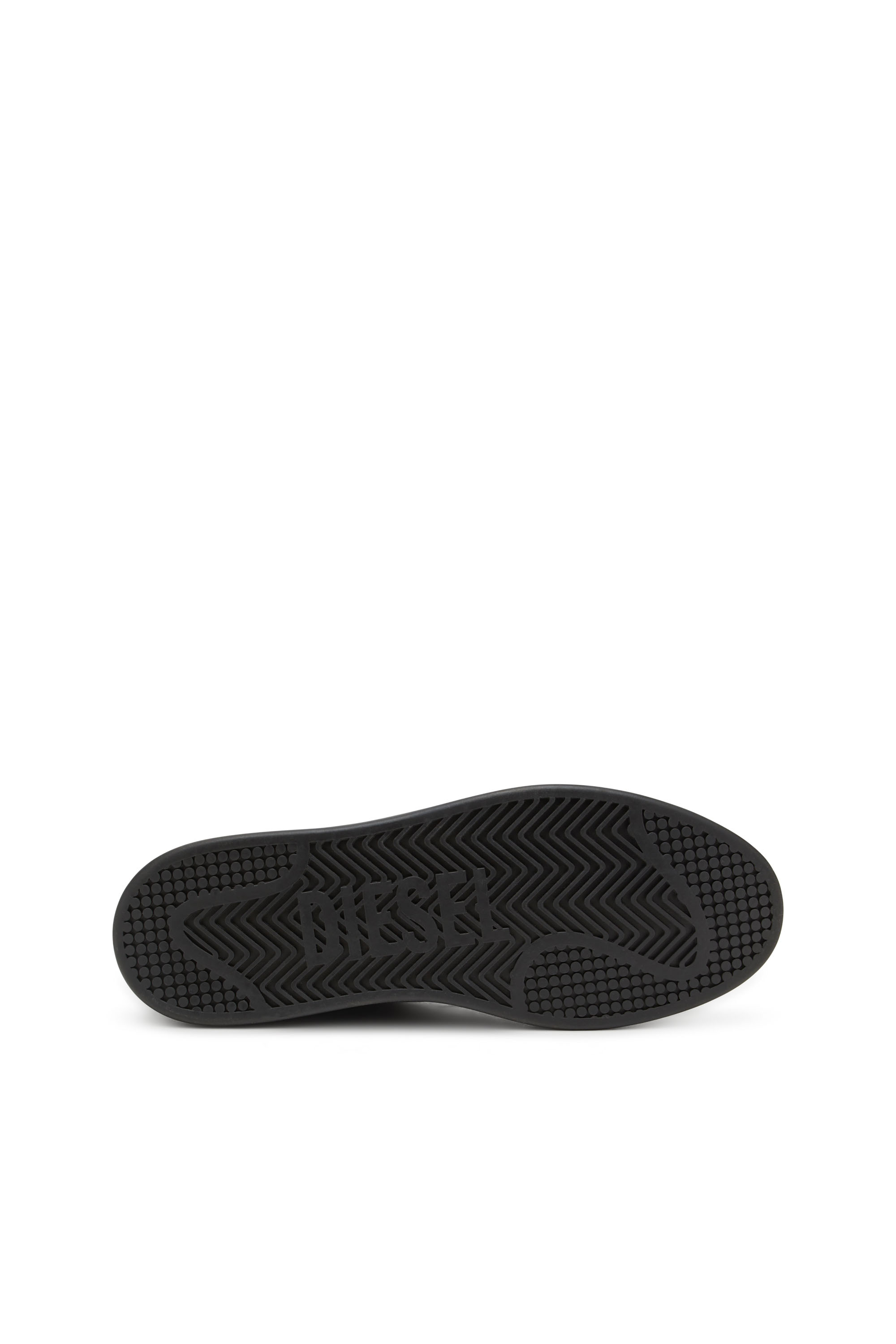 Diesel - S-DAKOTA LOW, Man's S-Dakota-Leather sneakers with perforated logo in Black - 4
