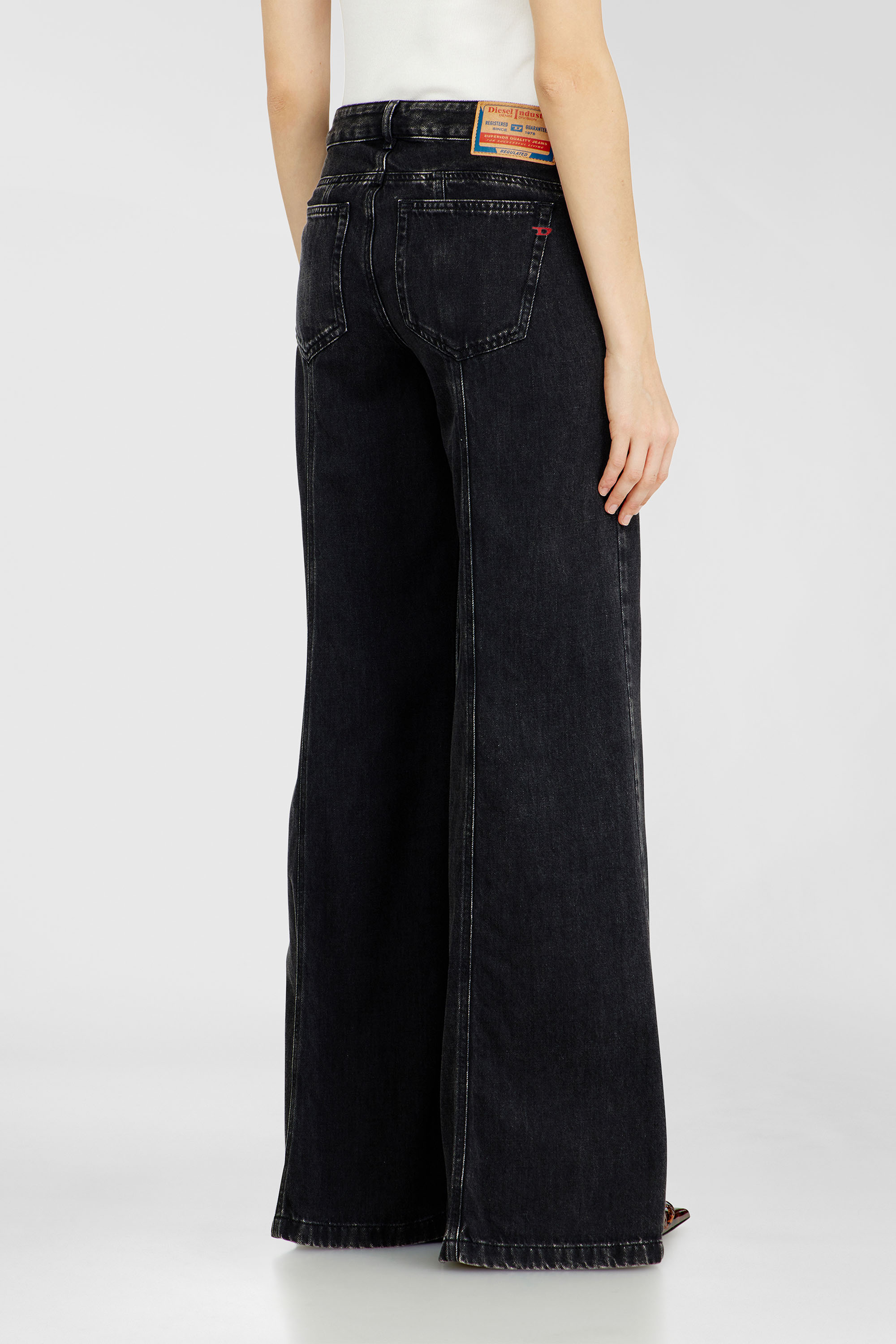 Diesel - Woman's Flare Jeans D-Akii 068HN, Black/Dark grey - 5