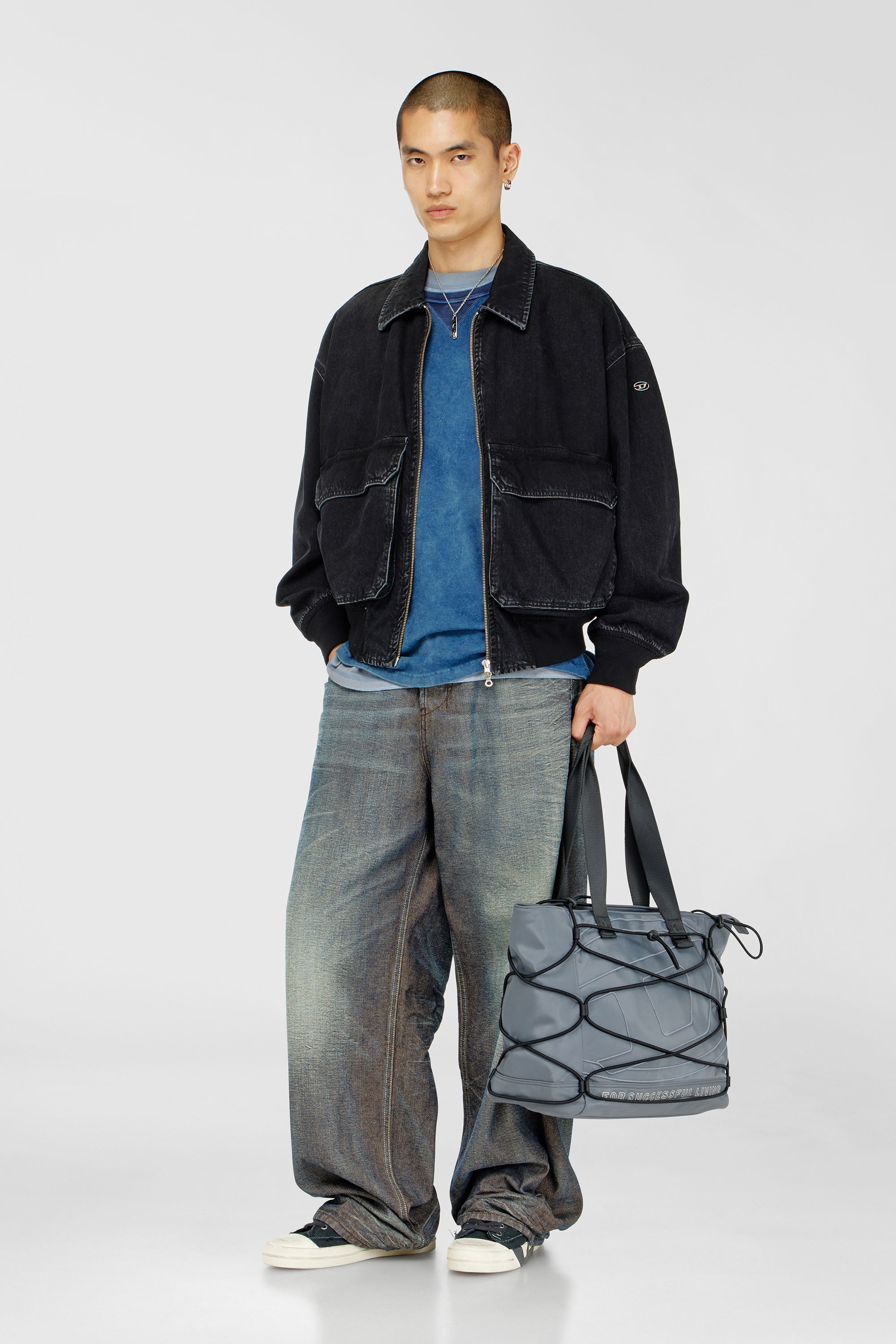 Diesel - D-KURZ, Unisex's Jacket in denim in Black - 2
