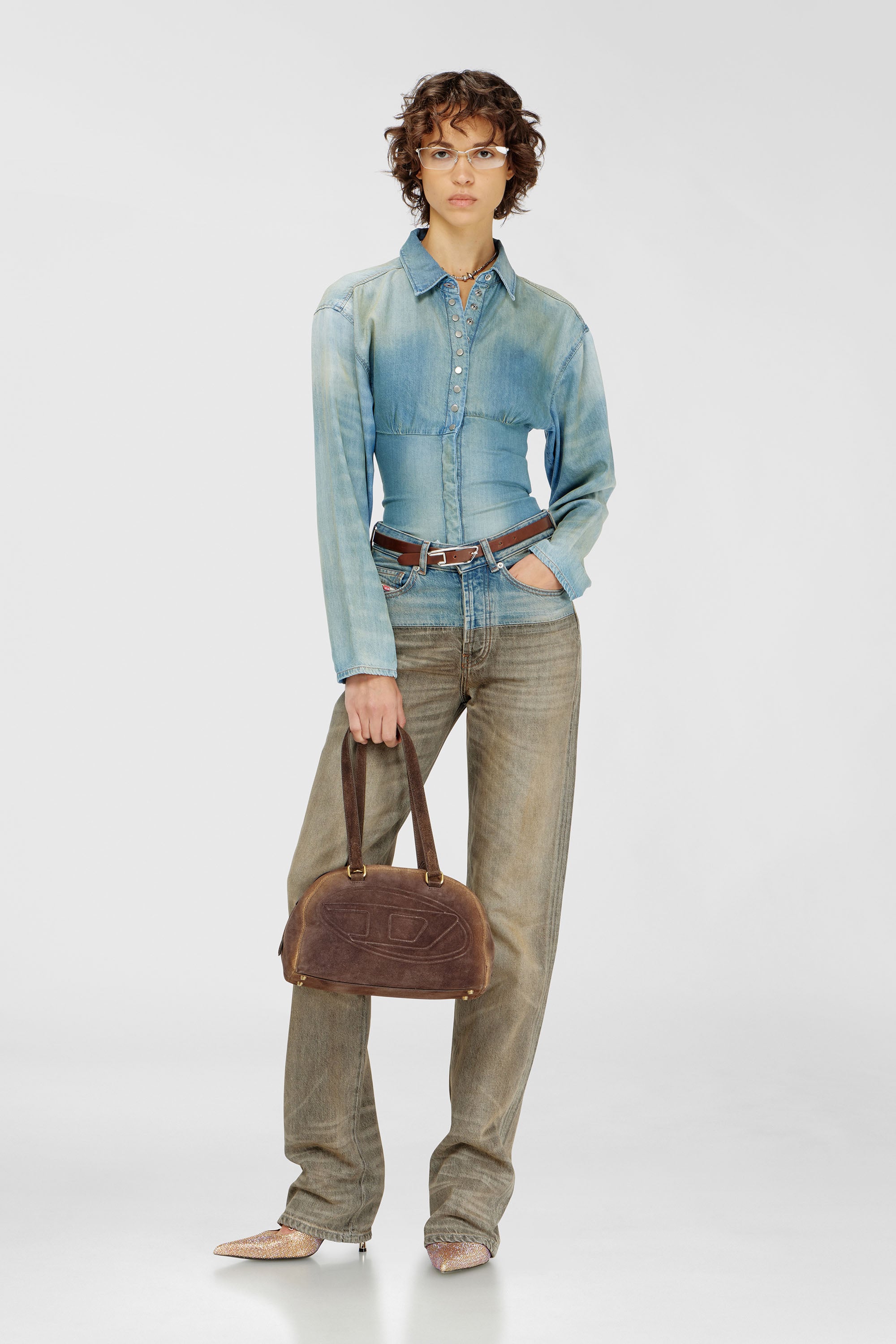 Diesel - Woman's Regular Jeans D-Sie 0ADDX, Grey/Blue - 1