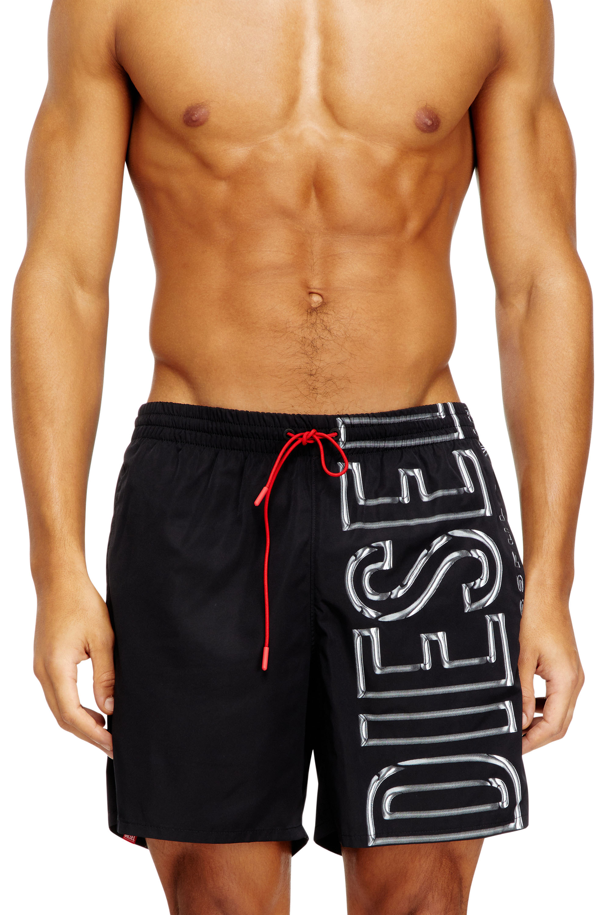 Diesel - SOCCER-41-D-CORE, Man's Swim shorts with oversized logo print in null - 1
