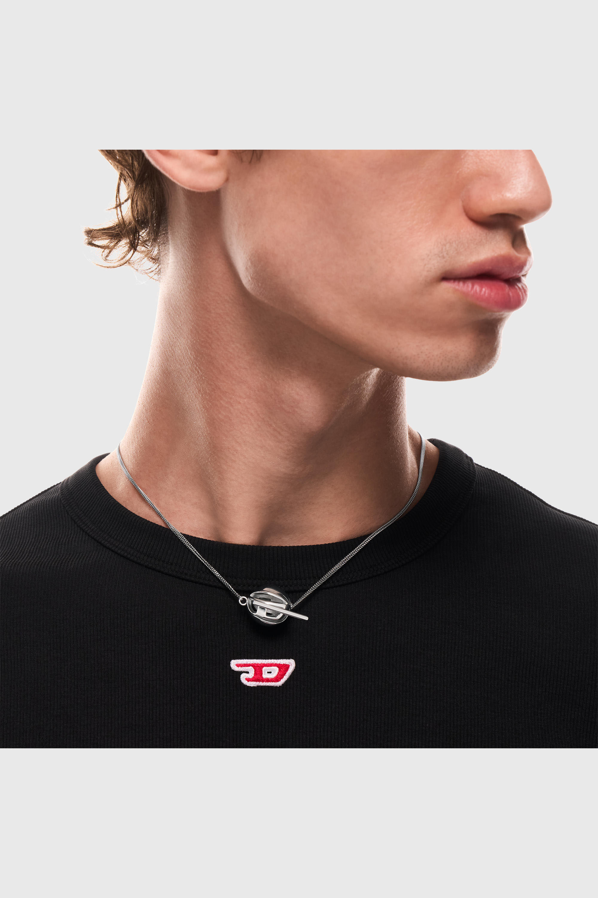 Diesel - DX1716040, Unisex's Stainless Steel Pendant Necklace in Silver - 3