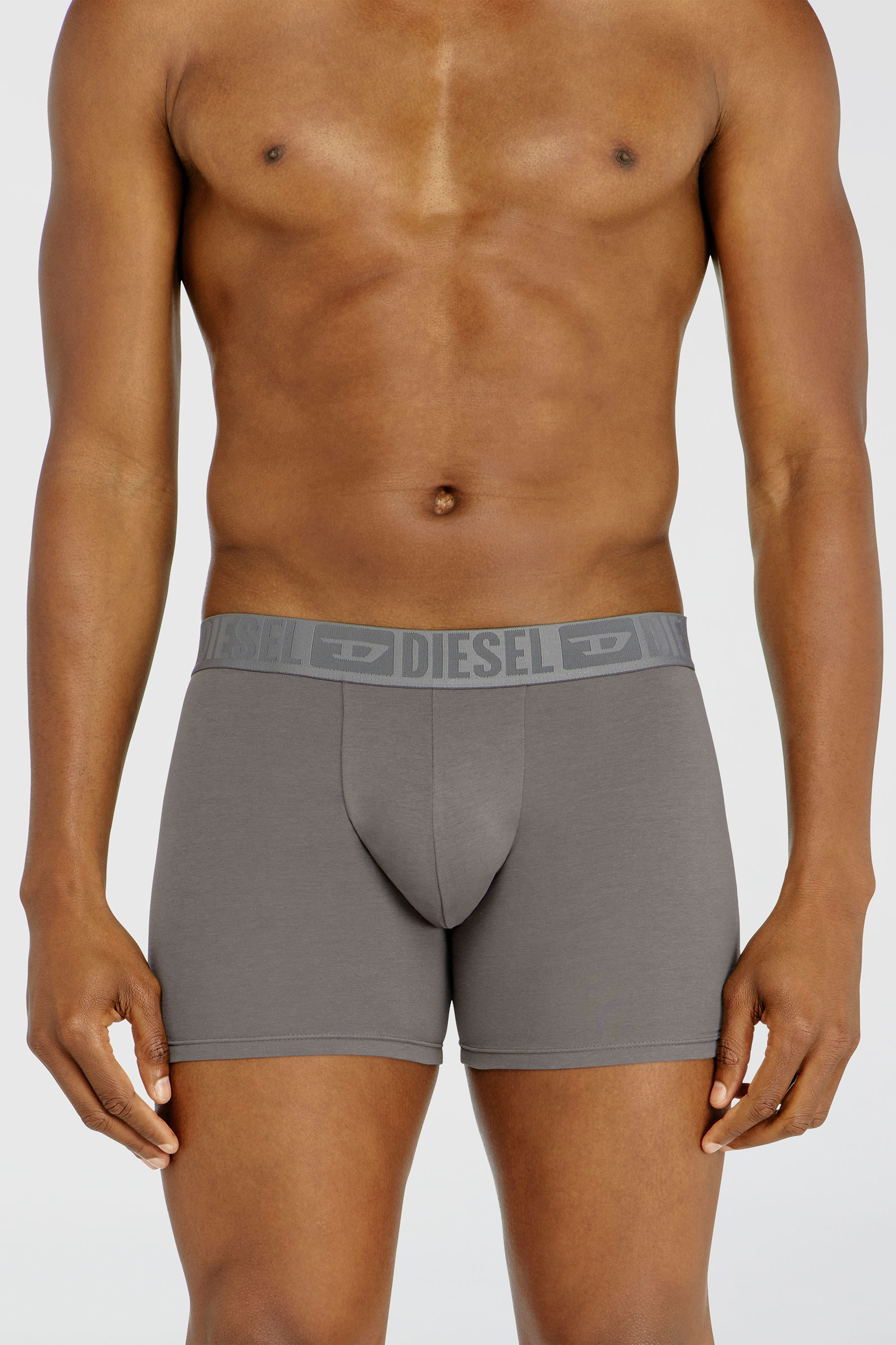 Diesel - SEBASTIAN-D-CORE-3PACK, Man's Three-pack boxer briefs in stretch cotton in Black/Grey - 2