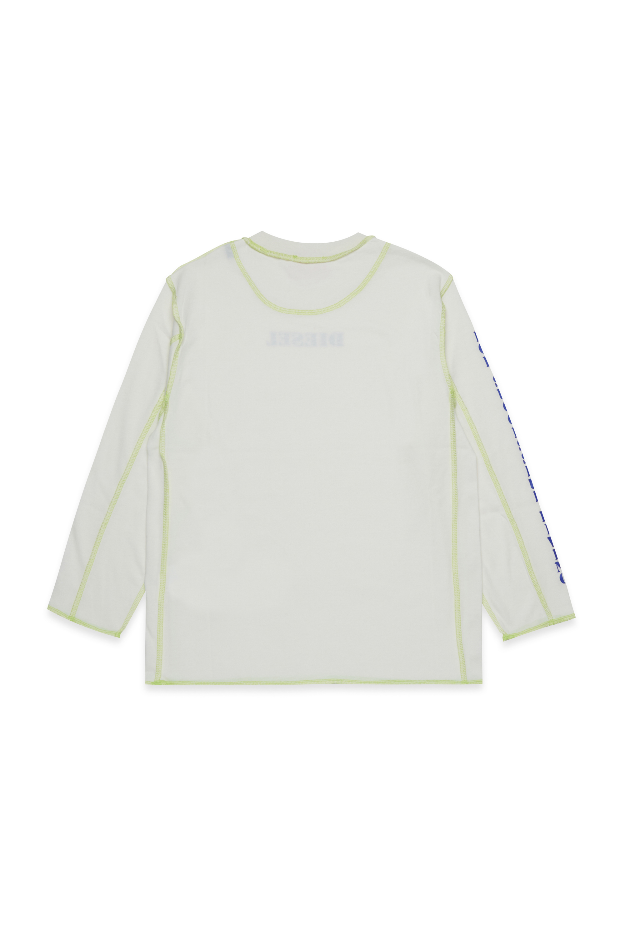 Diesel - TCRAORLS OVER, Man's Cotton t-shirts with contrasting stitches in White - 2