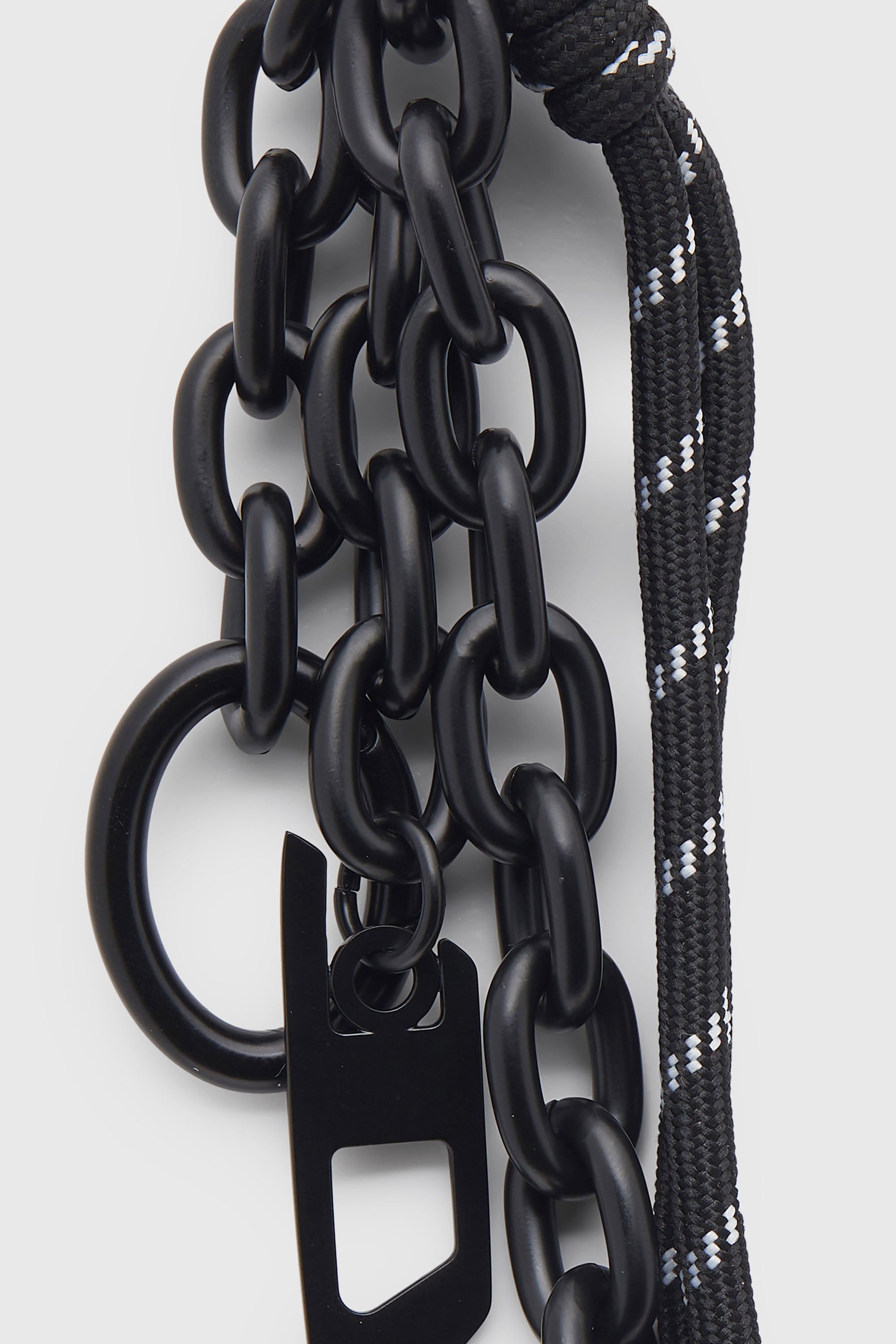 Diesel - CHAIN-D L, Unisex's Charm in chain and rope in Black - 2
