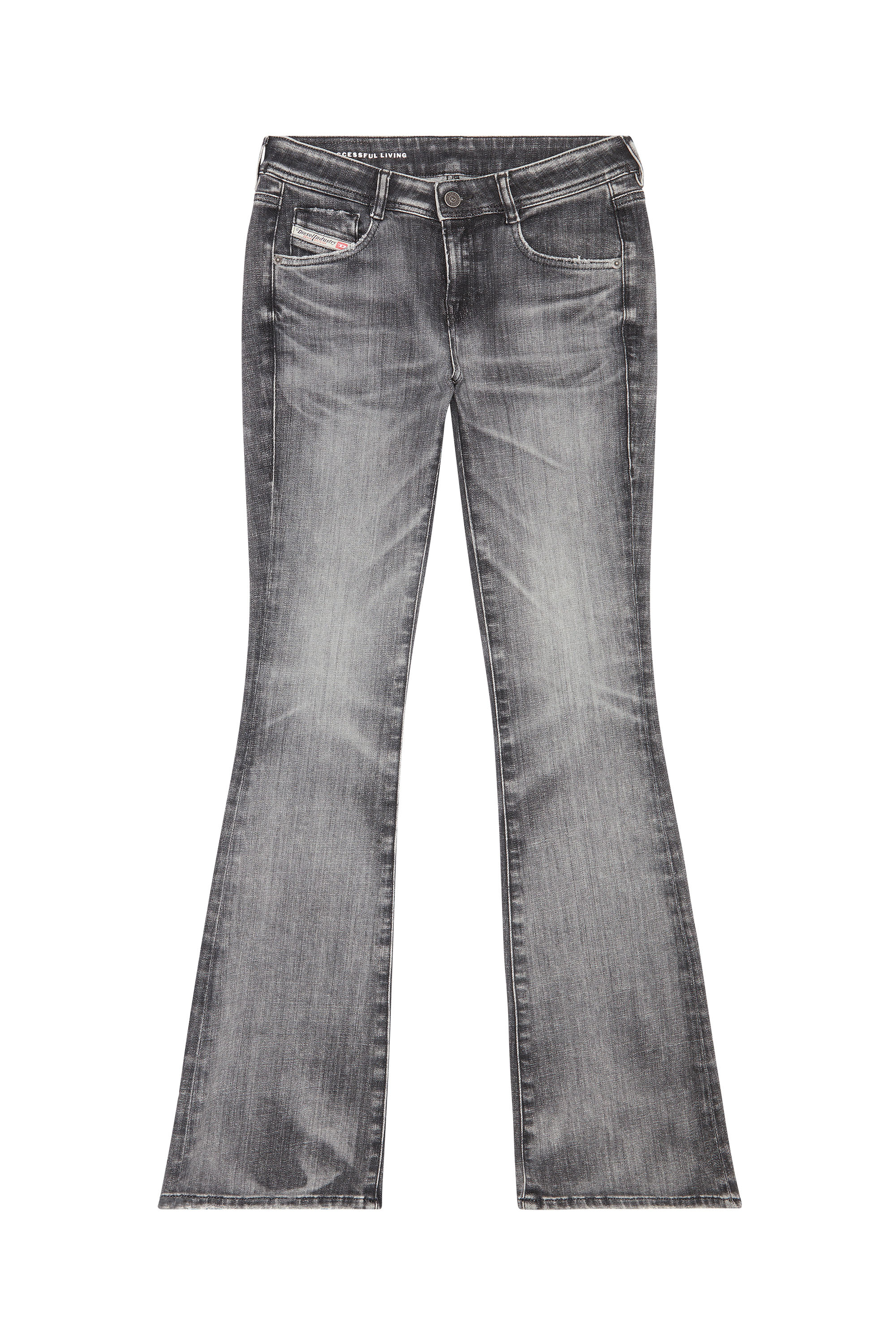 Diesel - Bootcut and Flare Jeans 1969 D-Ebbey 09G38, Black/Dark grey - Image 5