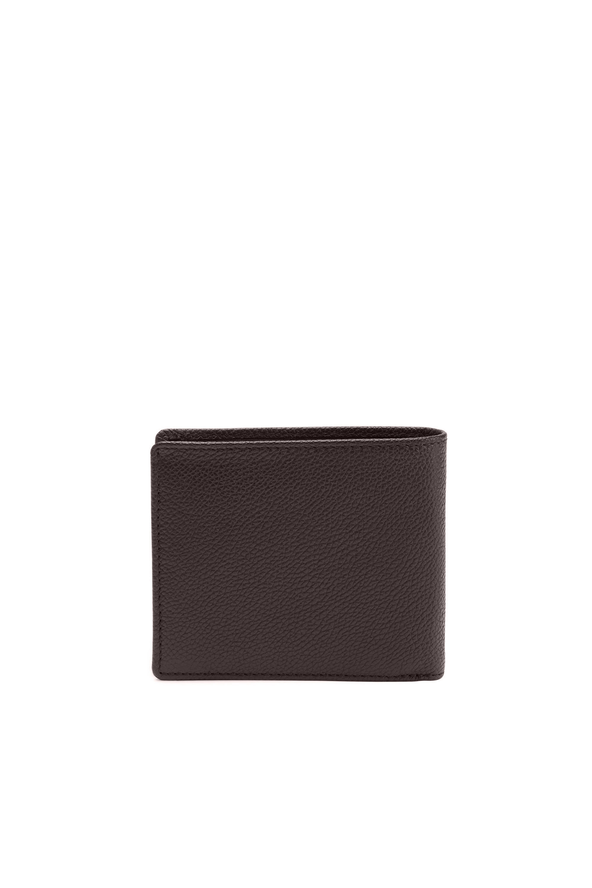 Diesel - BI FOLD COIN S, Man Bi-fold wallet in grainy leather in Brown - Image 2