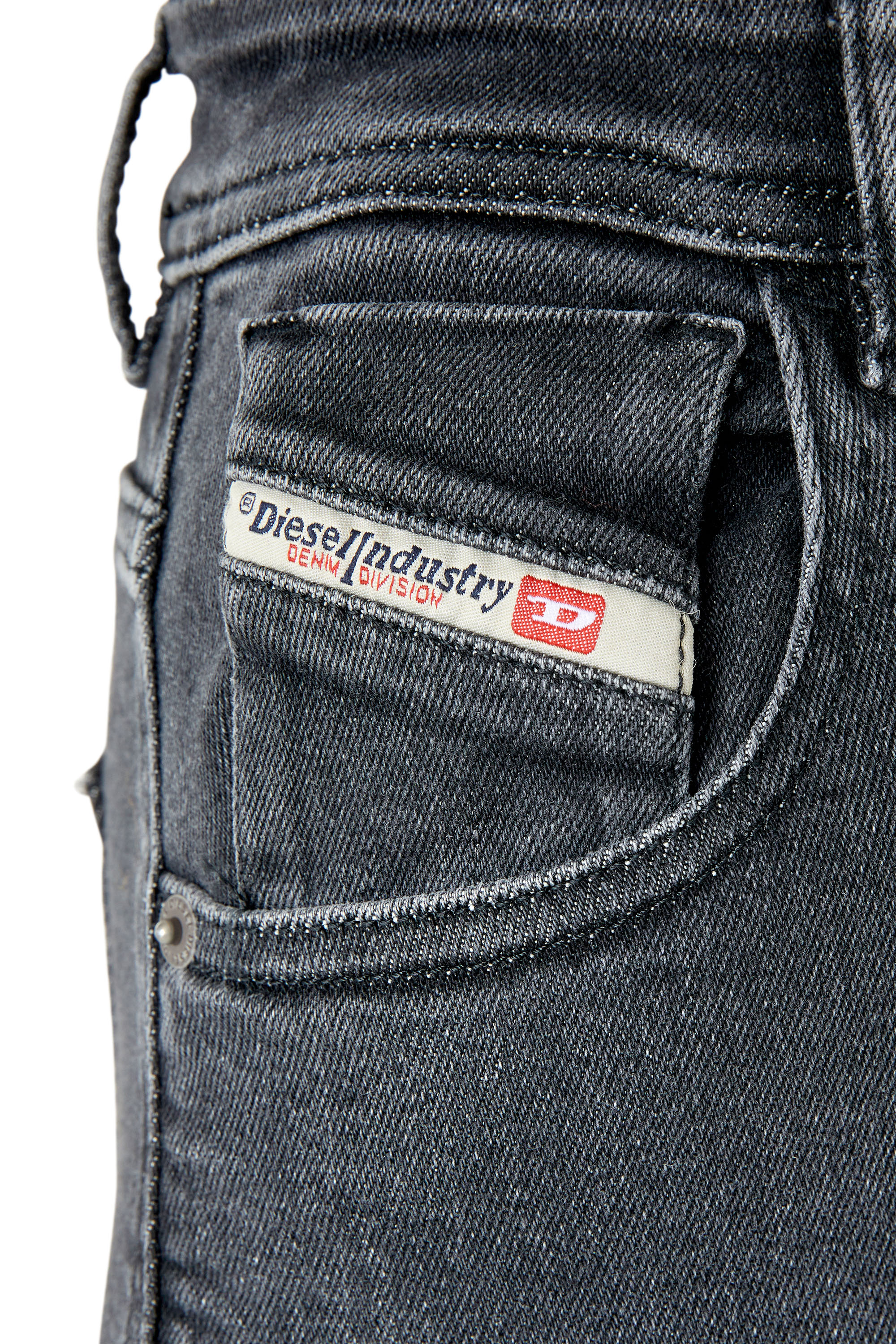 Diesel - Super skinny Jeans 1984 Slandy-High 09F27, Black/Dark grey - Image 5