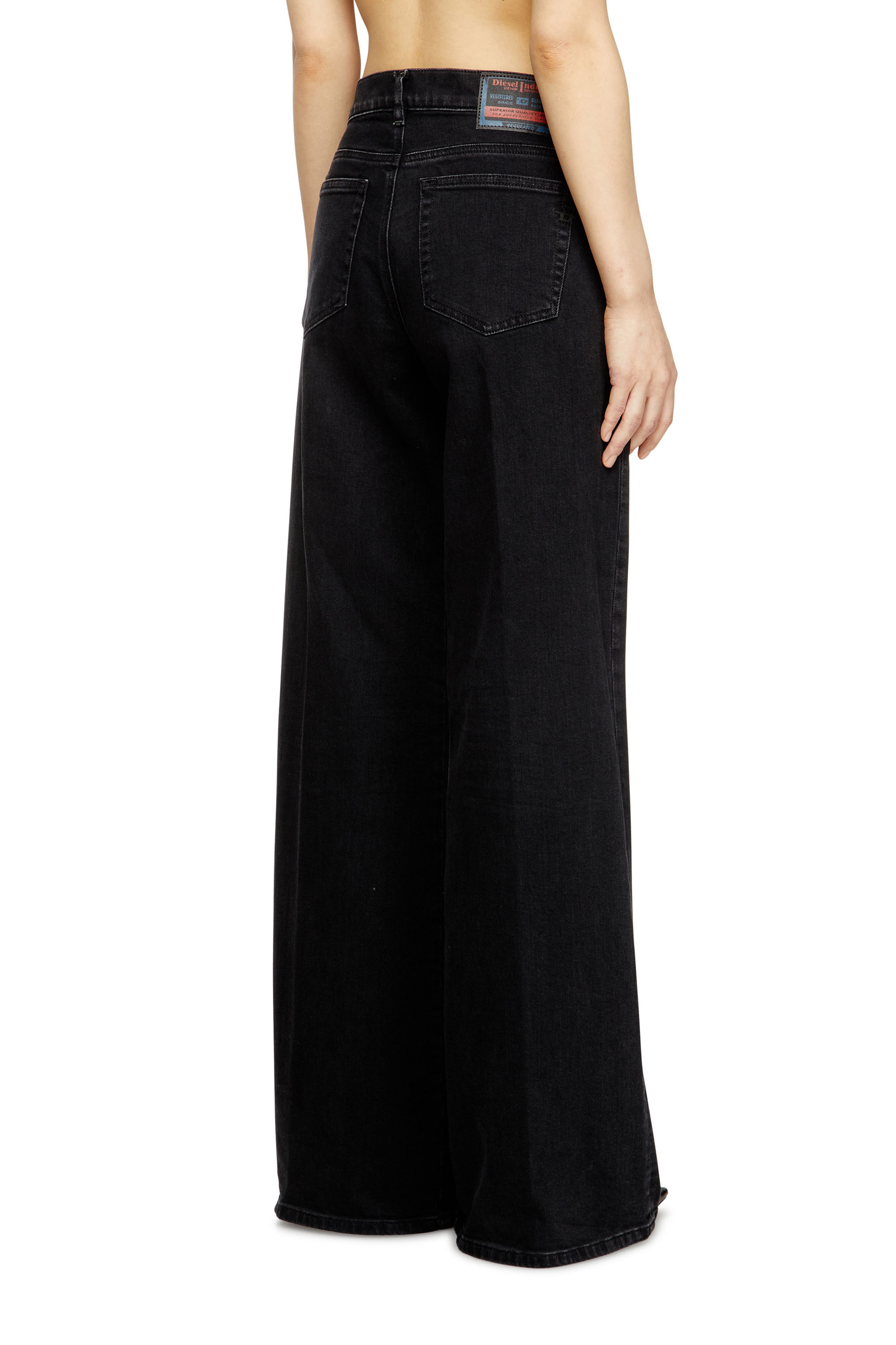 Diesel - Woman's Flare Jeans 1978 D-Akemi 09N89, Black/Dark grey - 4