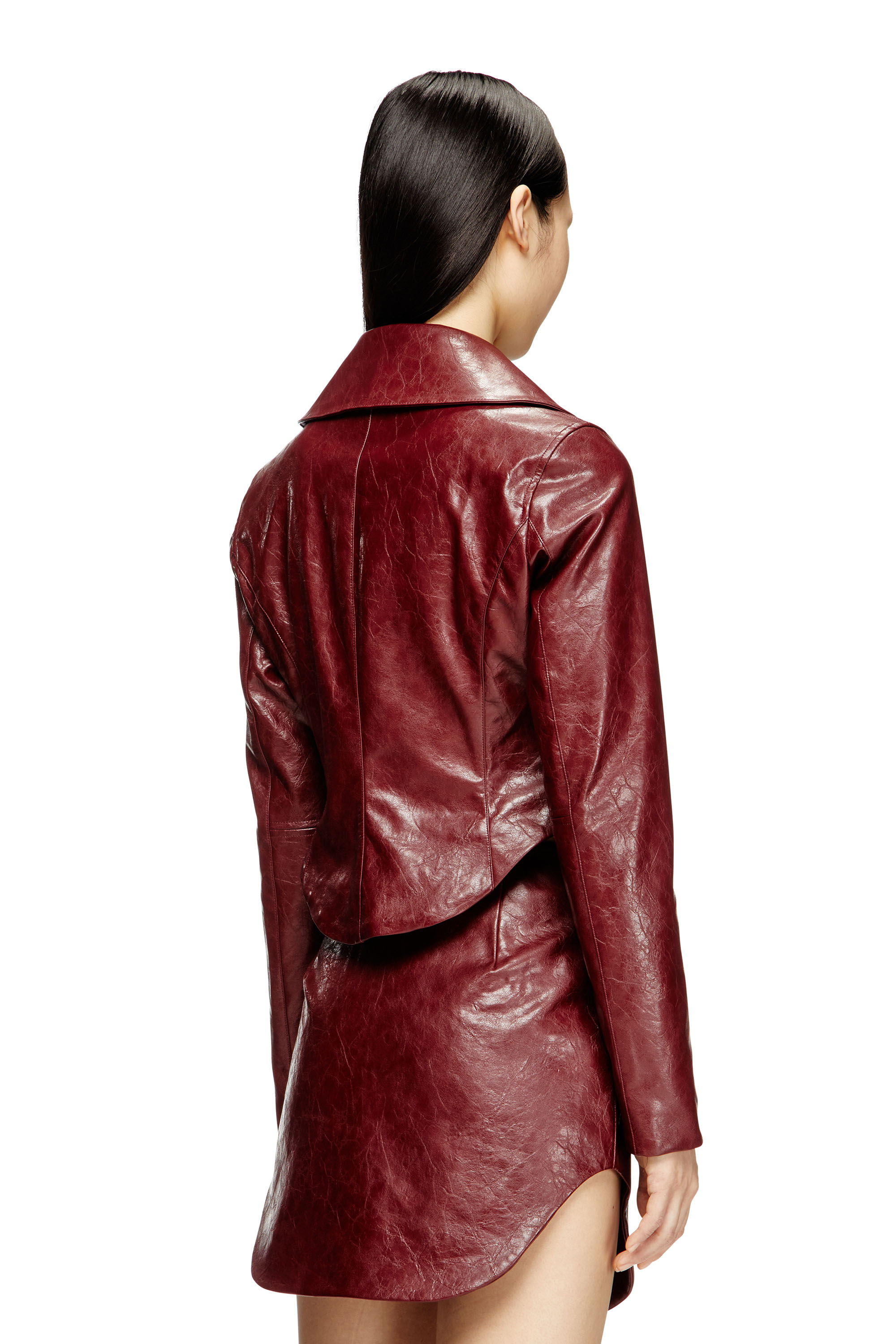 Diesel - G-AMECK, Woman's Tailored jacket in coated fabric in null - 4