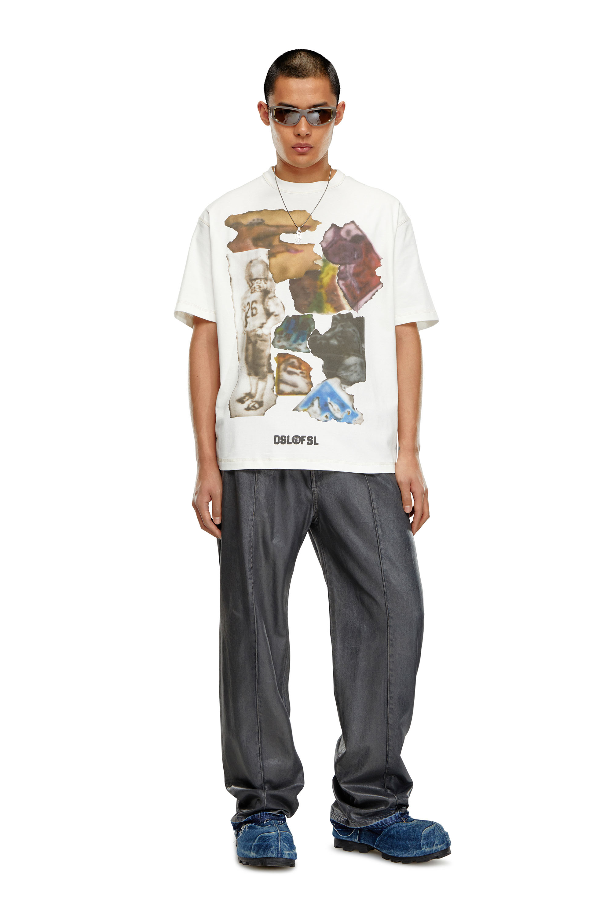 Diesel - T-WASH-N3, Man T-shirt with airbrush print in White - Image 2