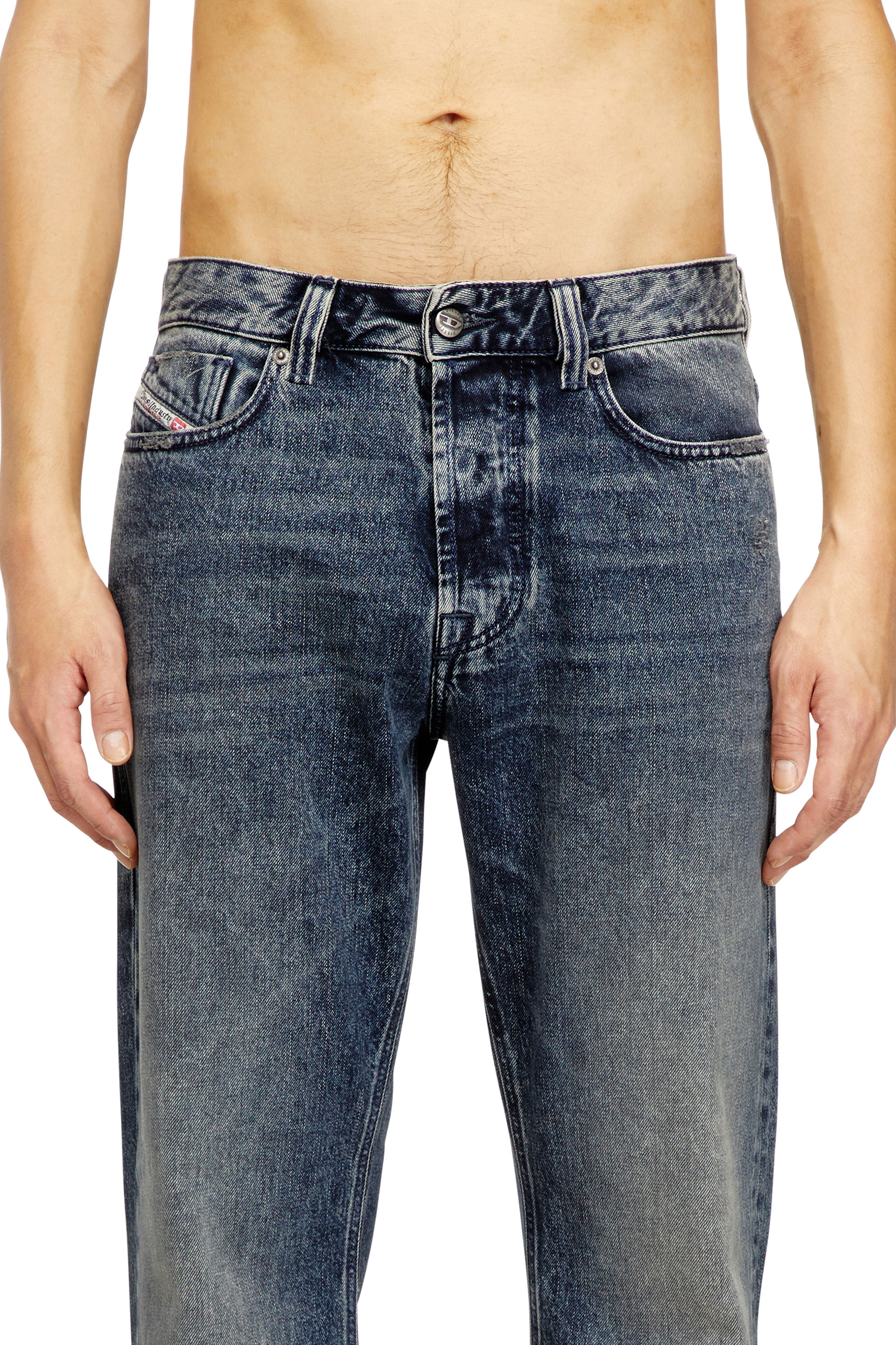 Diesel - Man's Relaxed Jeans 1980 D-Eeper 09N68, Dark Blue - 4