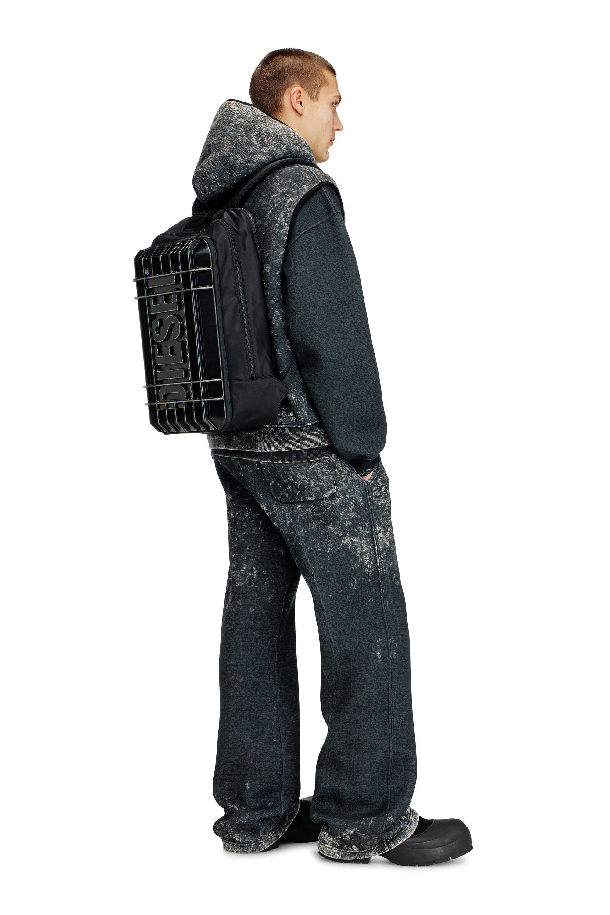 Diesel - DIESEL PC STRONG IMAGE BACKPACK- DSB005, Unisex's Rugged travel backpack in Black - 2