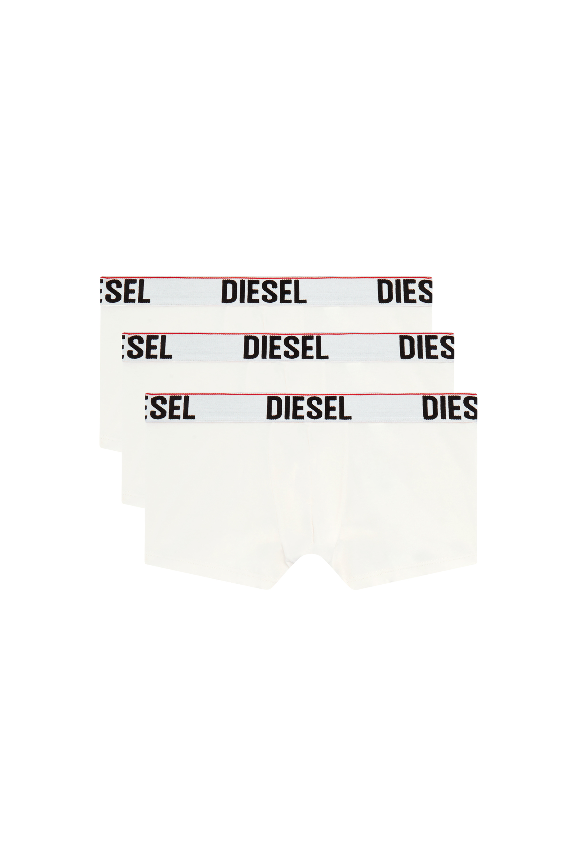 Diesel - UMBX-DAMIENTHREEPACK, Man Three-pack boxer briefs with tonal waist in White - Image 1