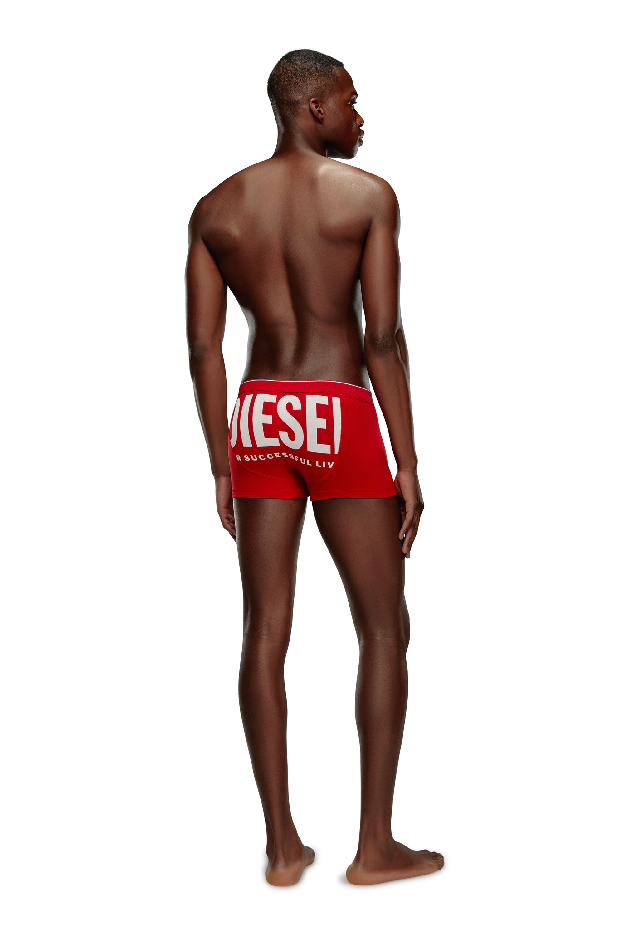 Diesel - UMBX-DAMIEN-H, Man Boxer briefs with maxi back print in Red - Image 1