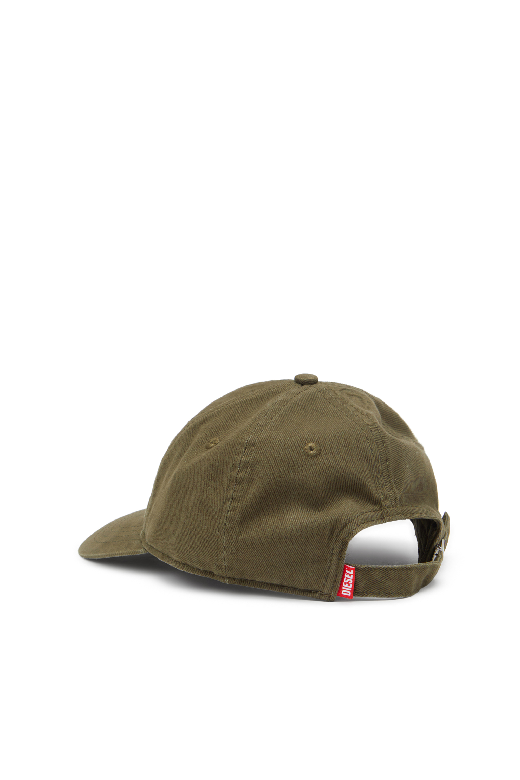 Diesel - C-RUN-WASH, Man's Baseball cap in washed cotton twill in Military Green - 2