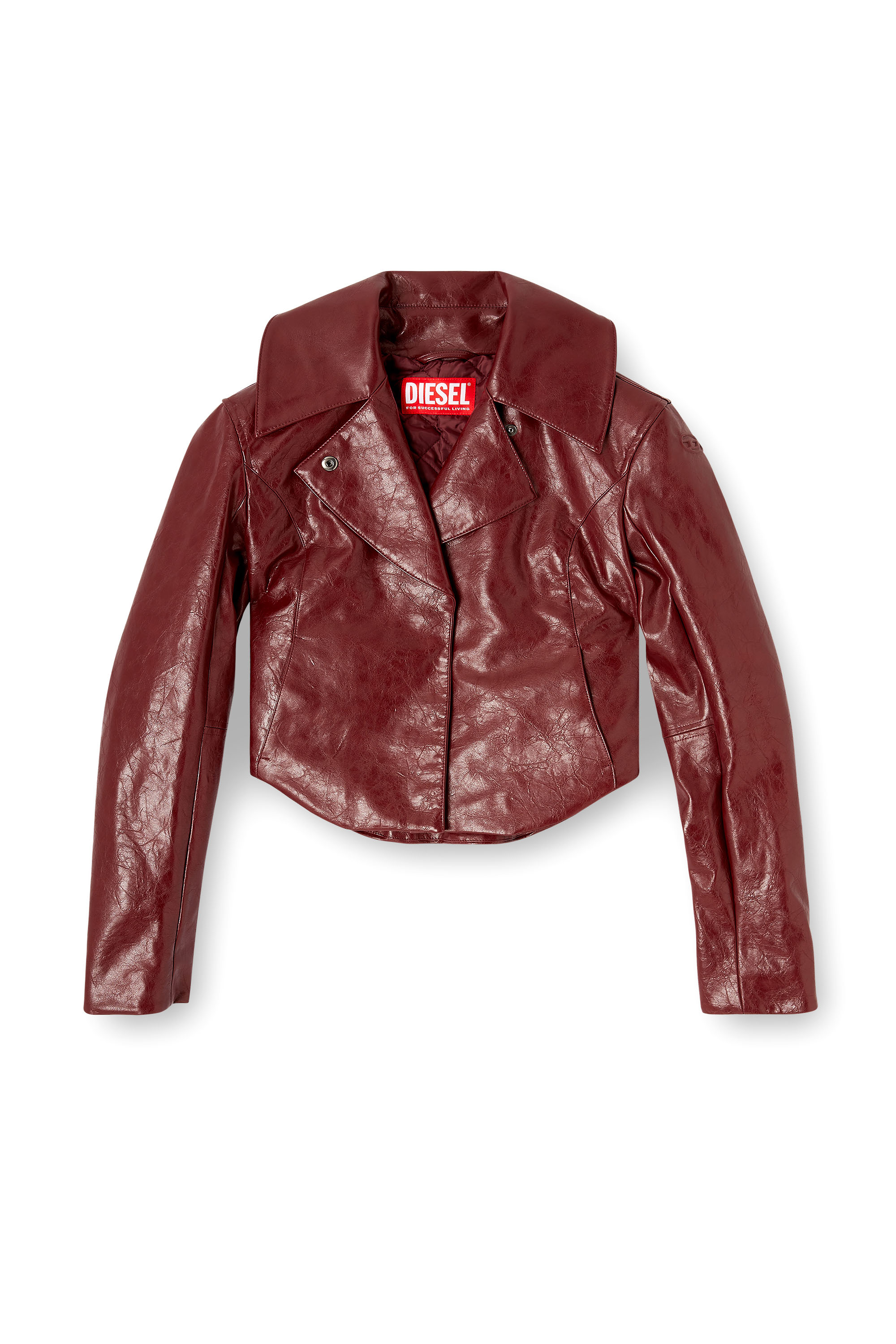 Diesel - G-AMECK, Woman's Tailored jacket in coated fabric in null - 3