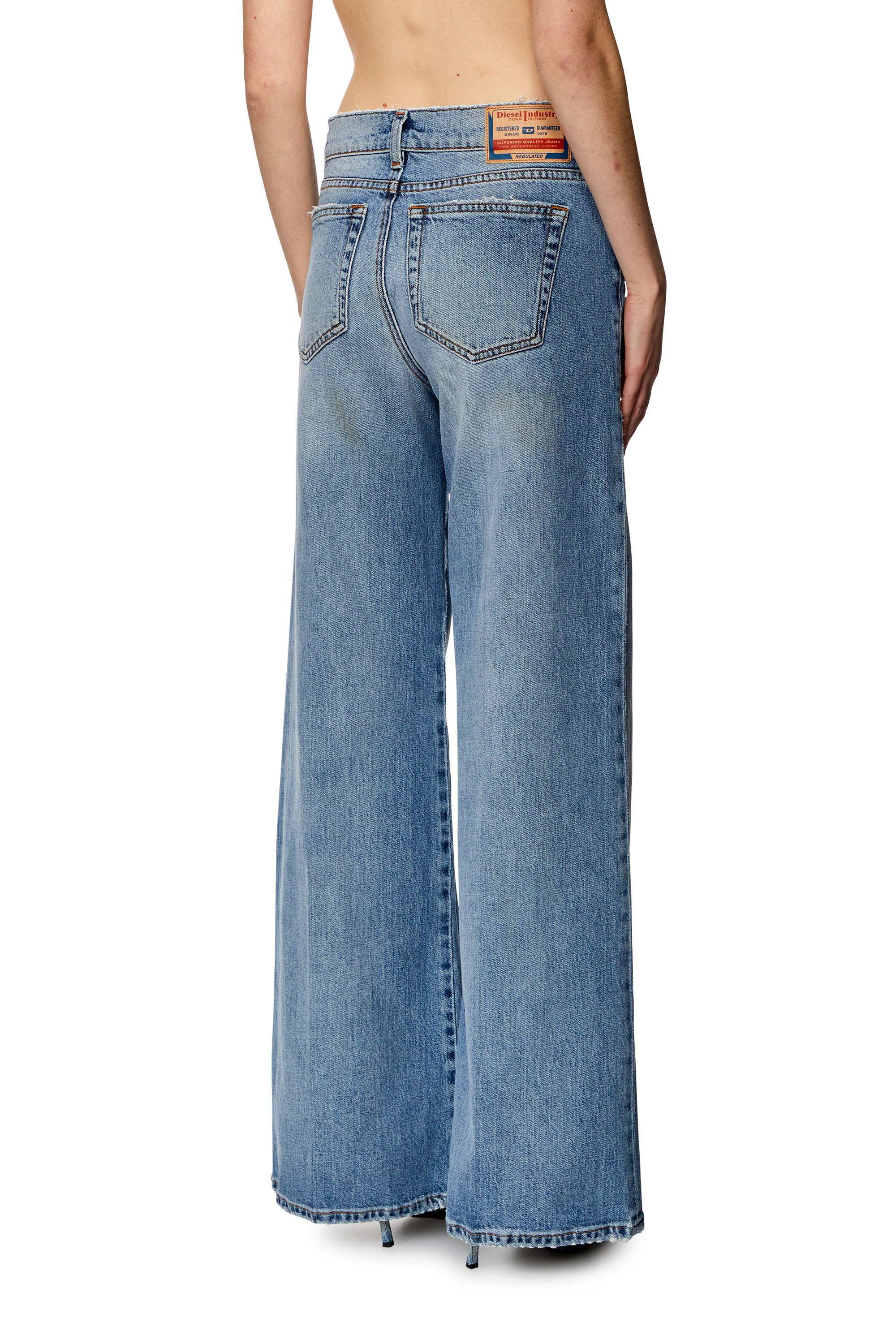 Diesel - Woman Bootcut and Flare Jeans 1978 D-Akemi 0DQAD, Light Blue - Image 4