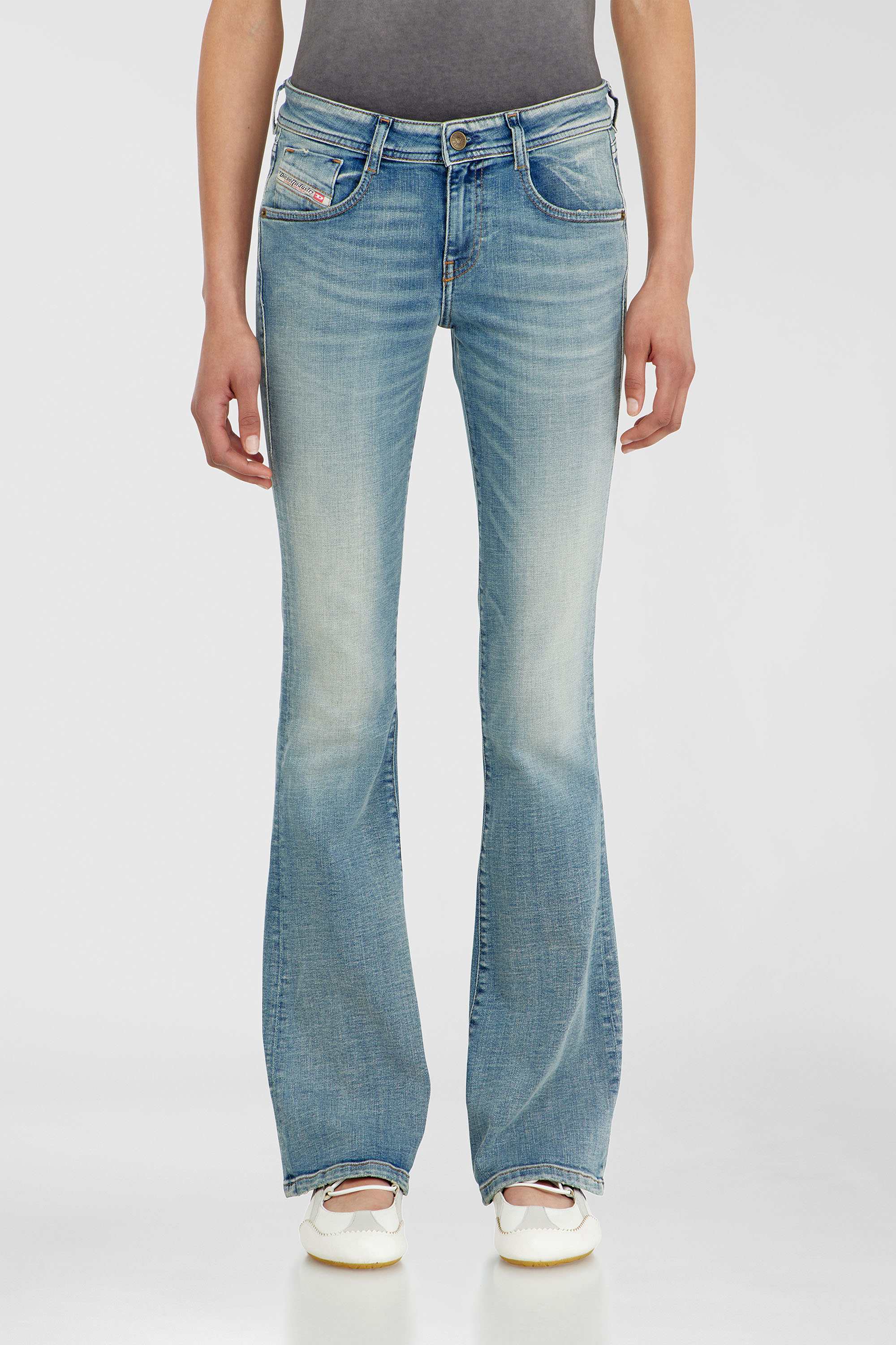 Diesel - Woman's Bootcut Jeans 1969 D-Ebbey 09P42, Light Blue - 1