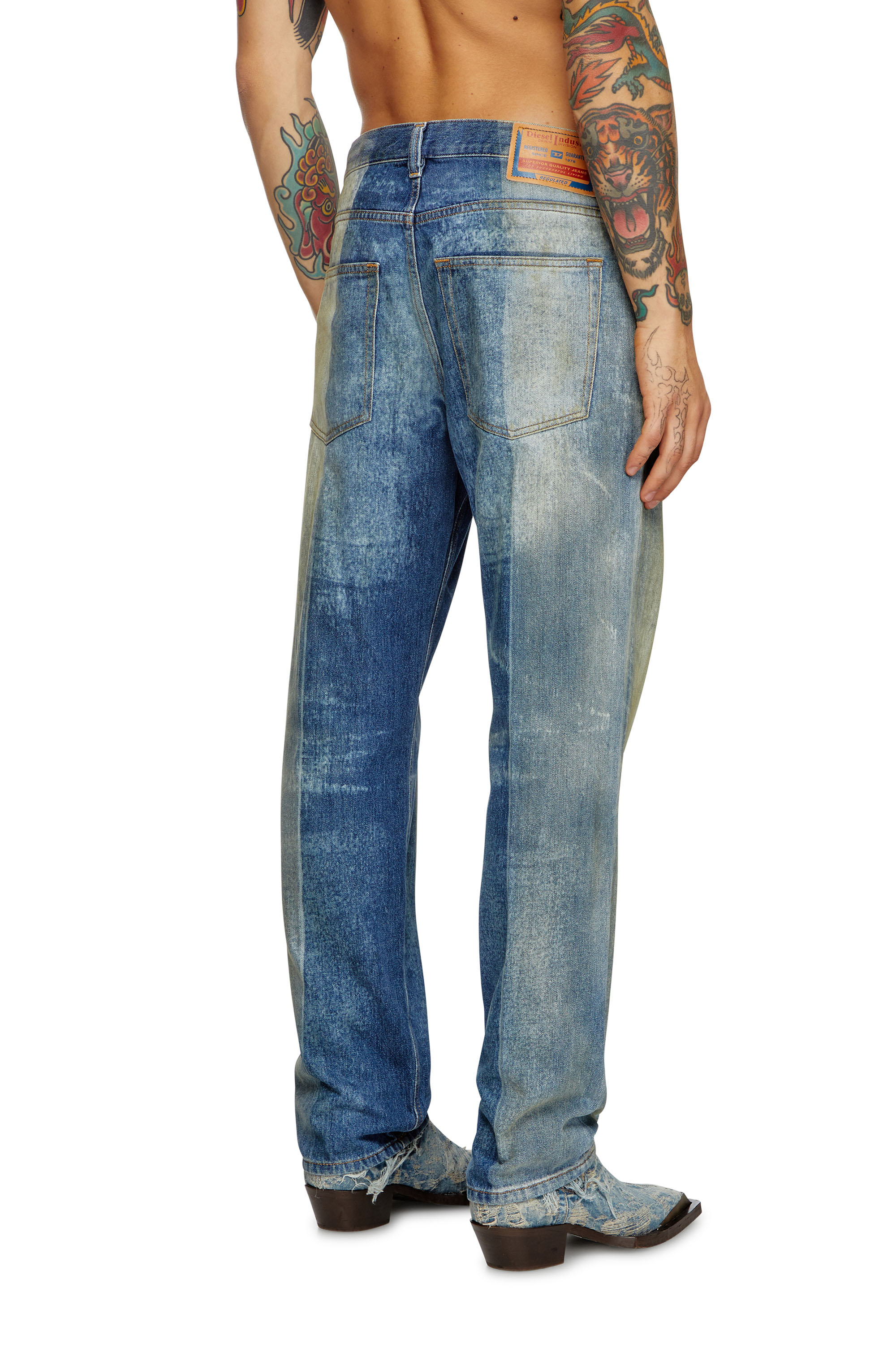 Diesel - Man Straight Jeans 2010 D-Macs 09L04, Medium blue - Image 3