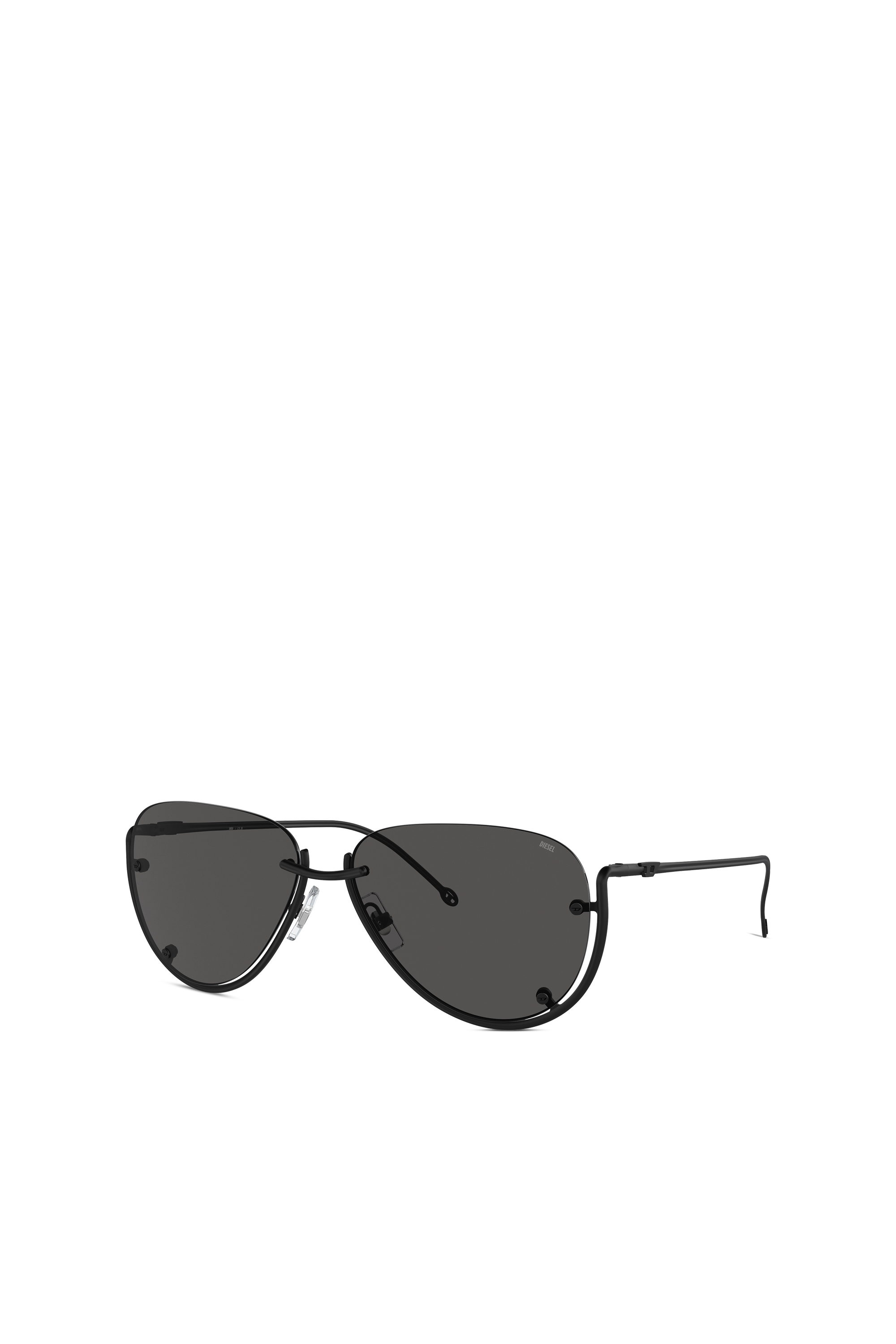 Diesel - 0DL1003, Unisex's Pilot model sunglasses in Black - 5