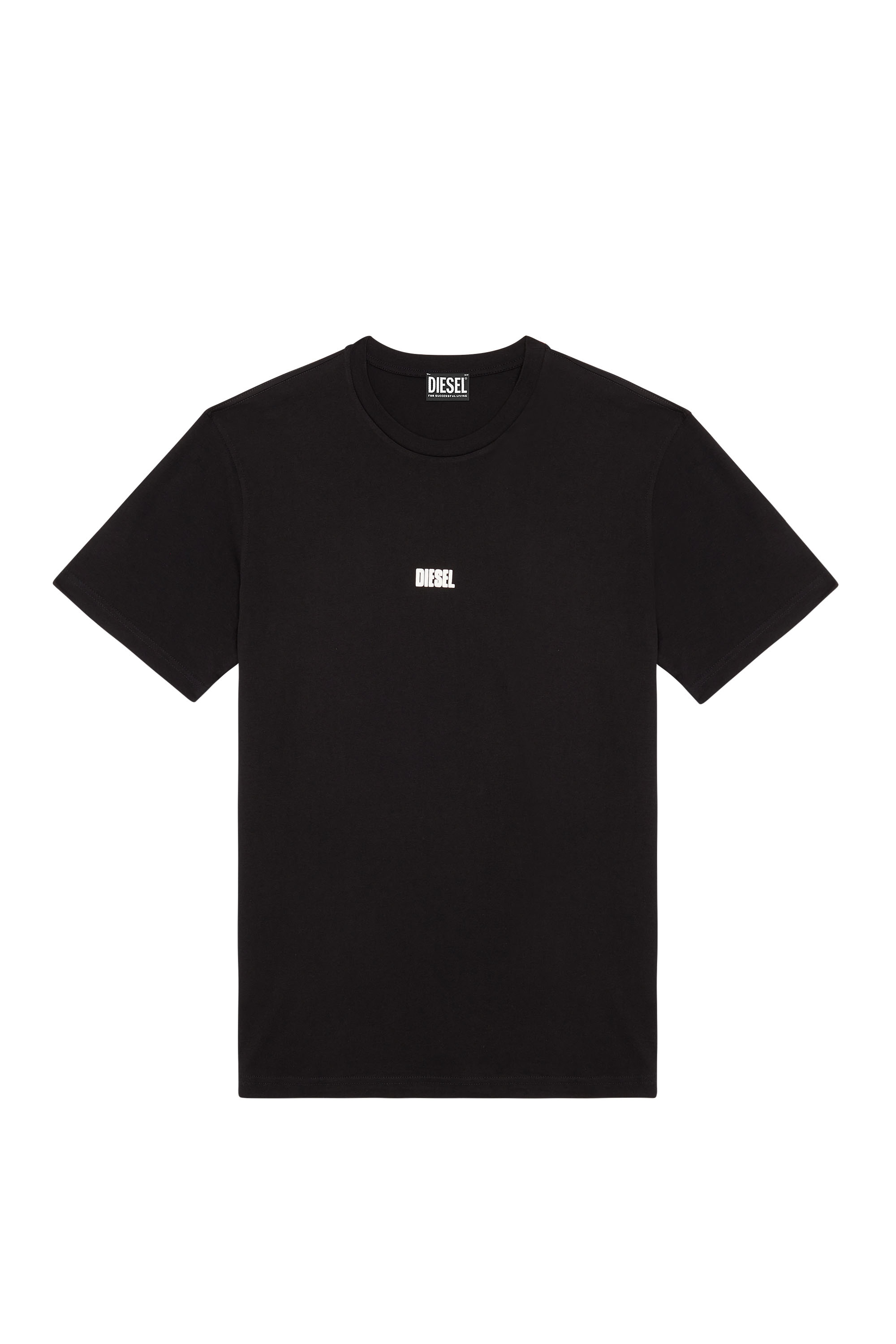 Diesel - T-JUST-G23, Man T-shirt with puff Diesel logo in Black - Image 3