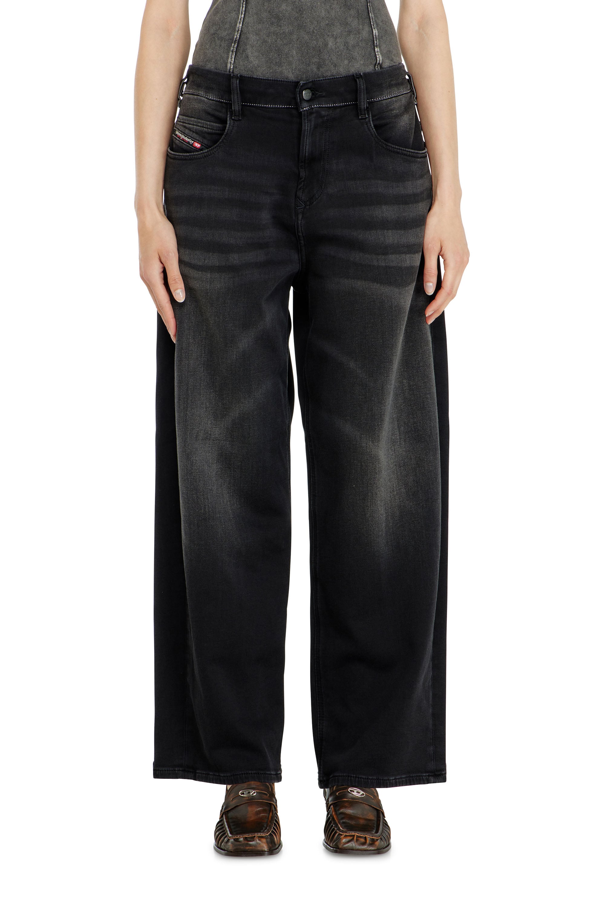 Diesel - Unisex's Relaxed 2097 D-Enim-M Joggjeans&reg; 09P90, Black/Dark grey - 1