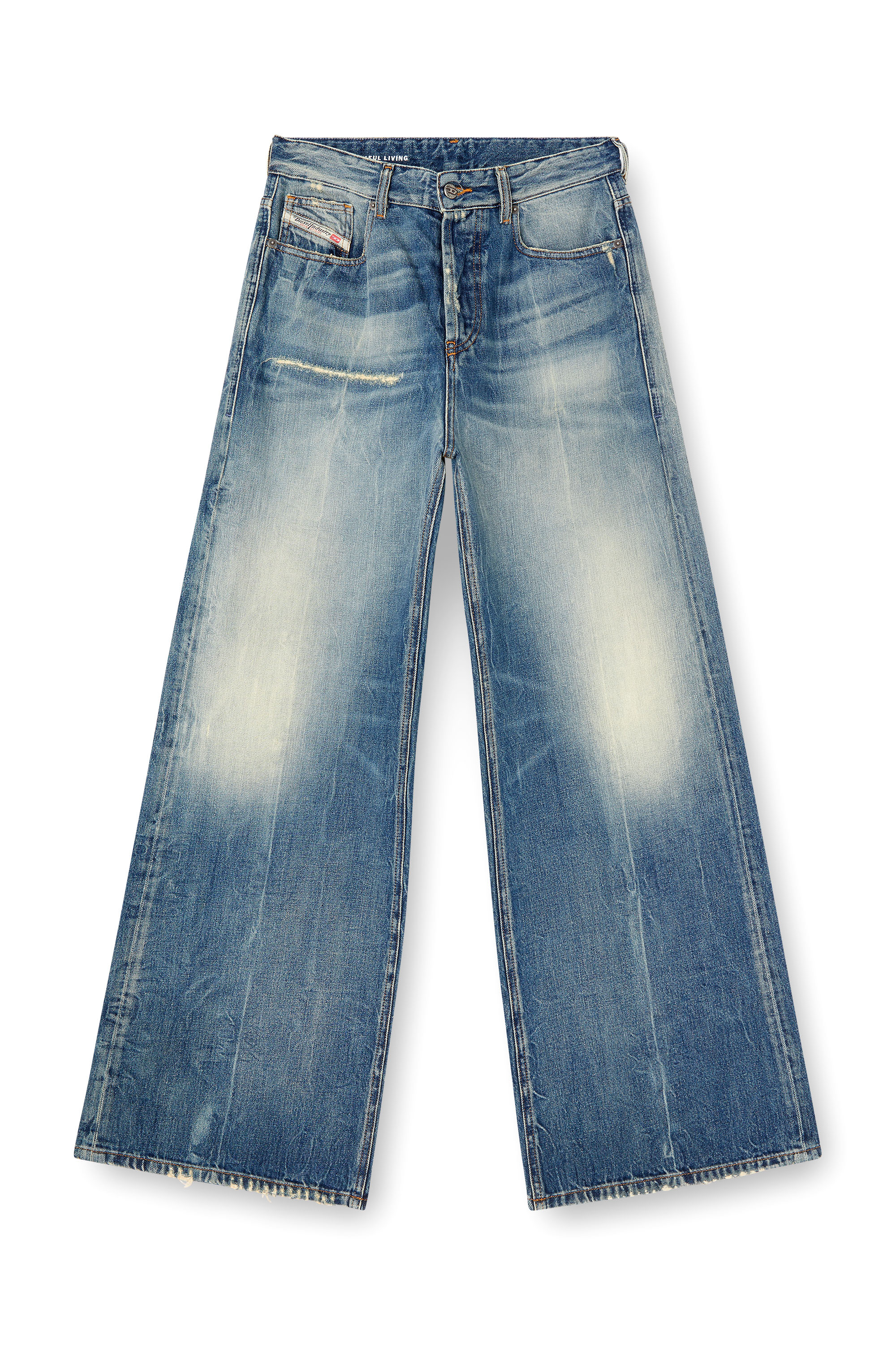 Diesel - Woman's Relaxed Jeans 1996 D-Sire 09L47, Medium blue - 3