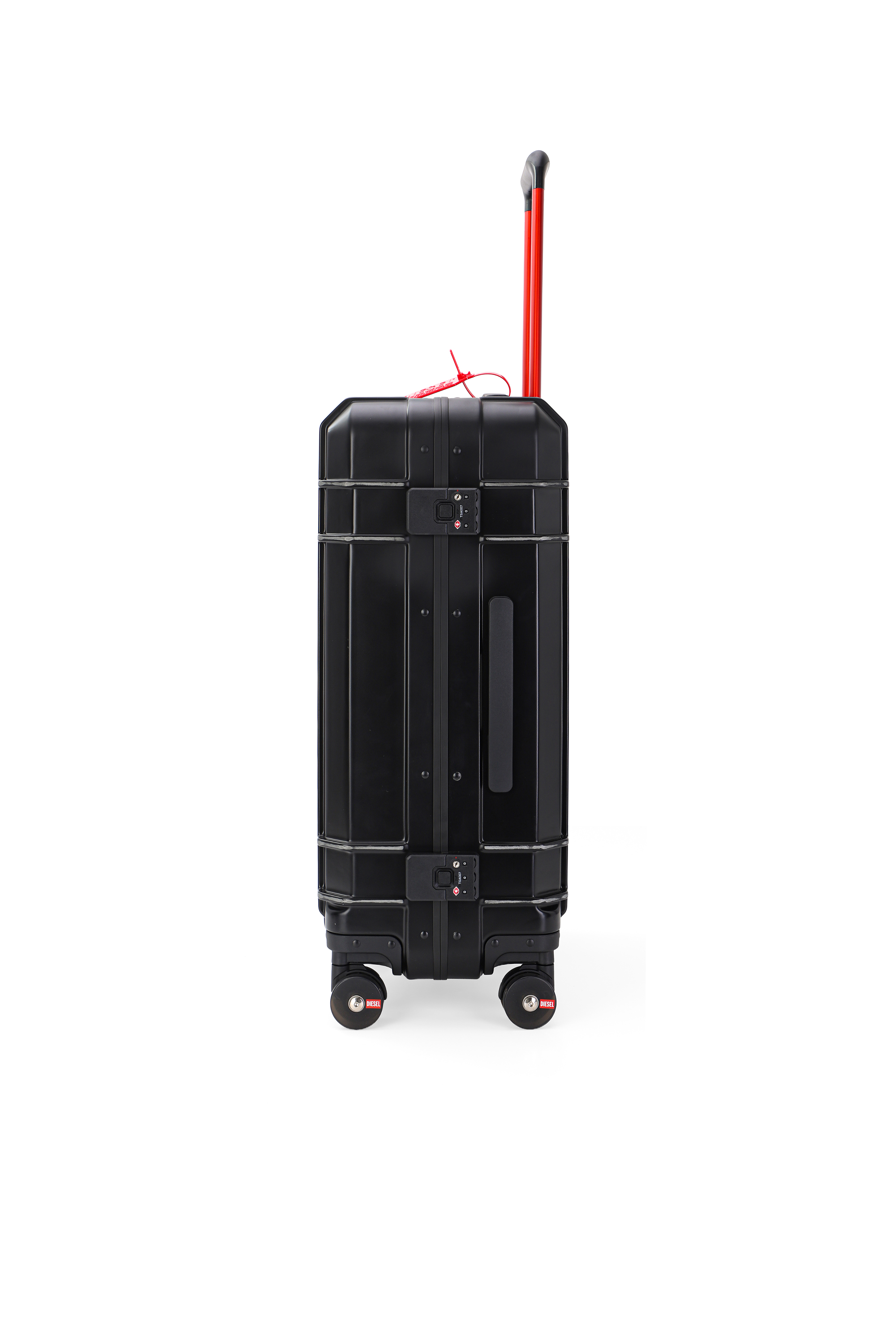 Diesel - DIESEL PC STRONG IMAGE TROLLEY- DSL003, Unisex's Rugged carry‑on suitcase 24" in Black - 4