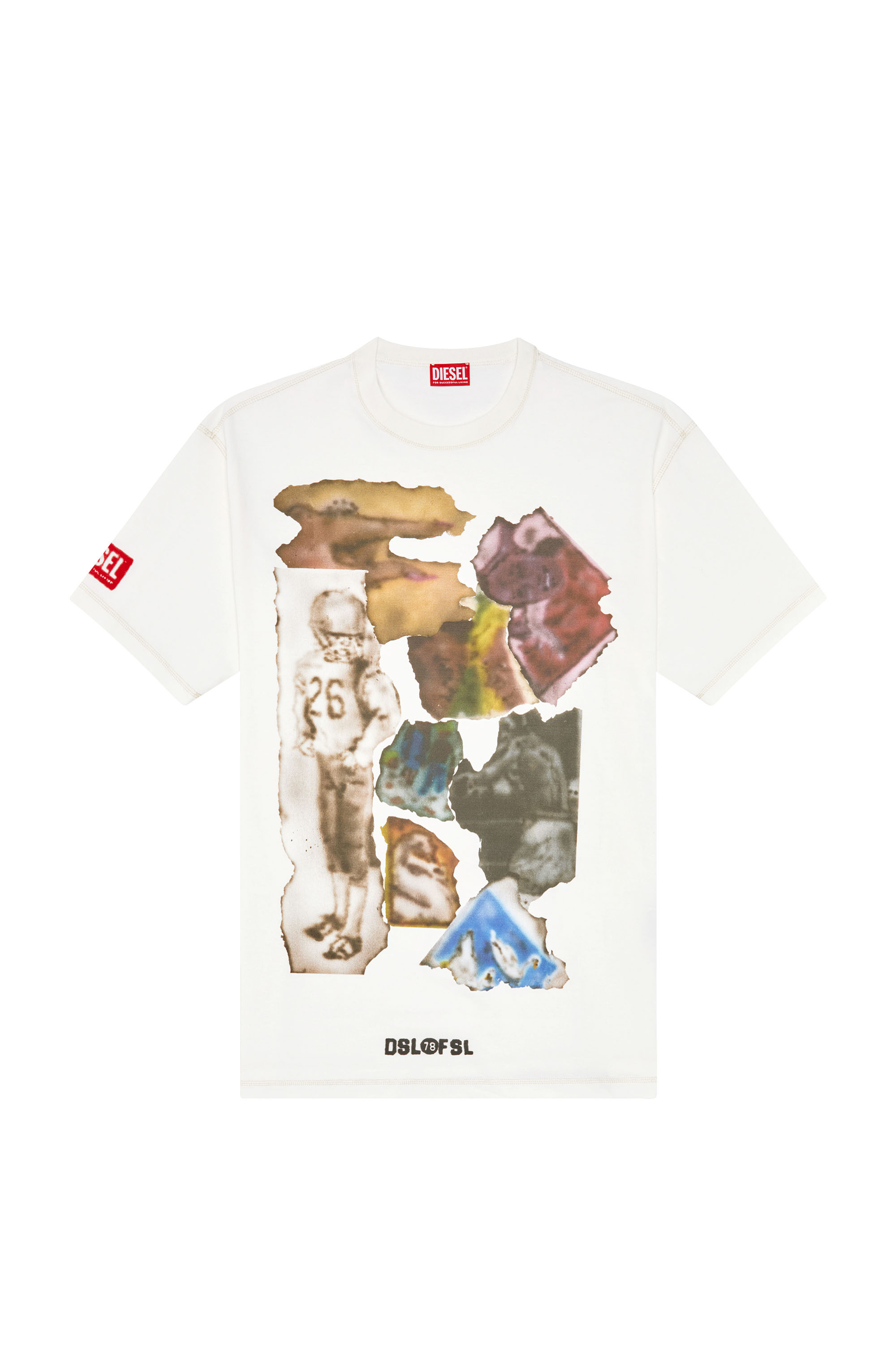 Diesel - T-WASH-N3, Man T-shirt with airbrush print in White - Image 3