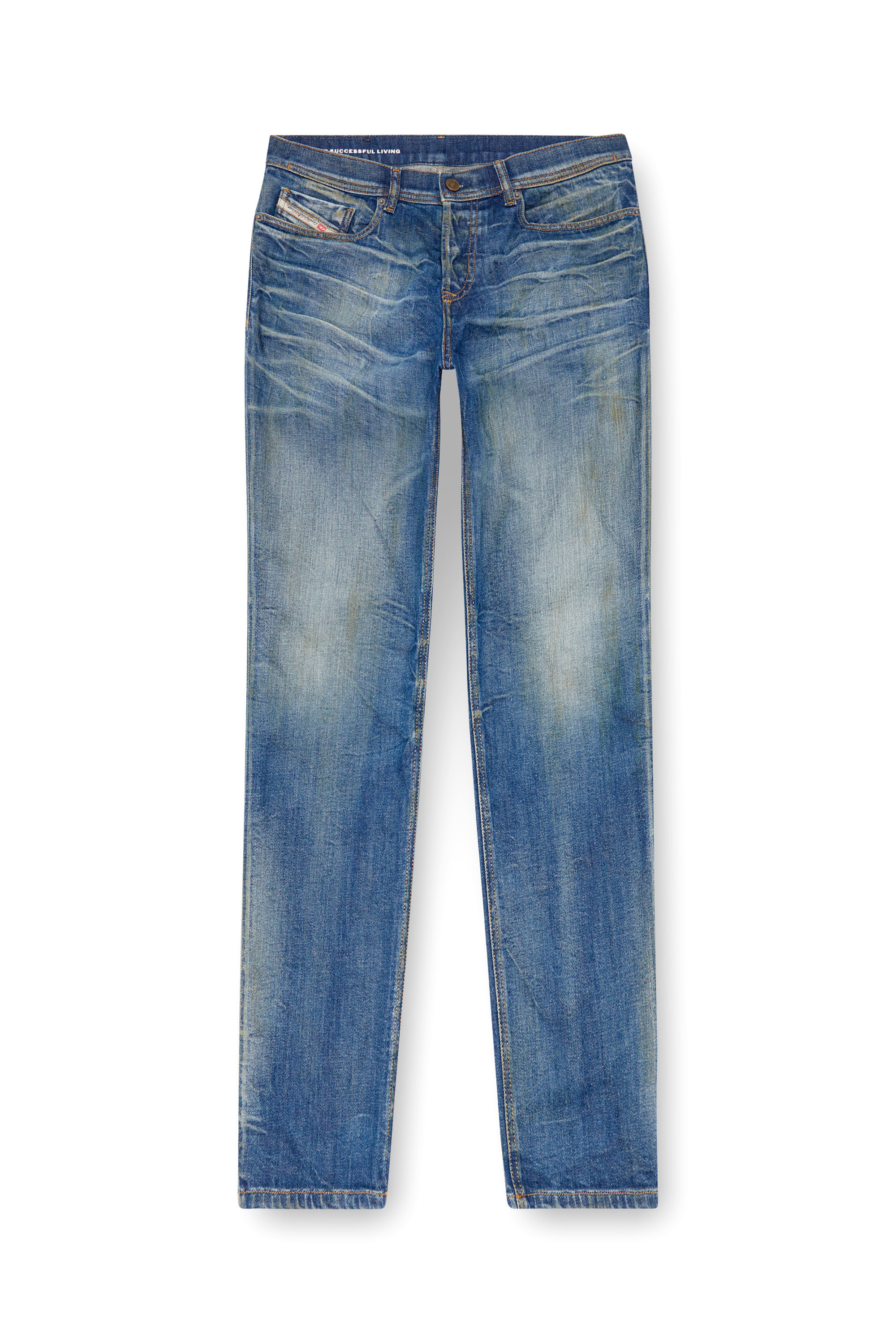 Diesel - Man Tapered Jeans 2023 D-Finitive 09J66, Medium blue - Image 5