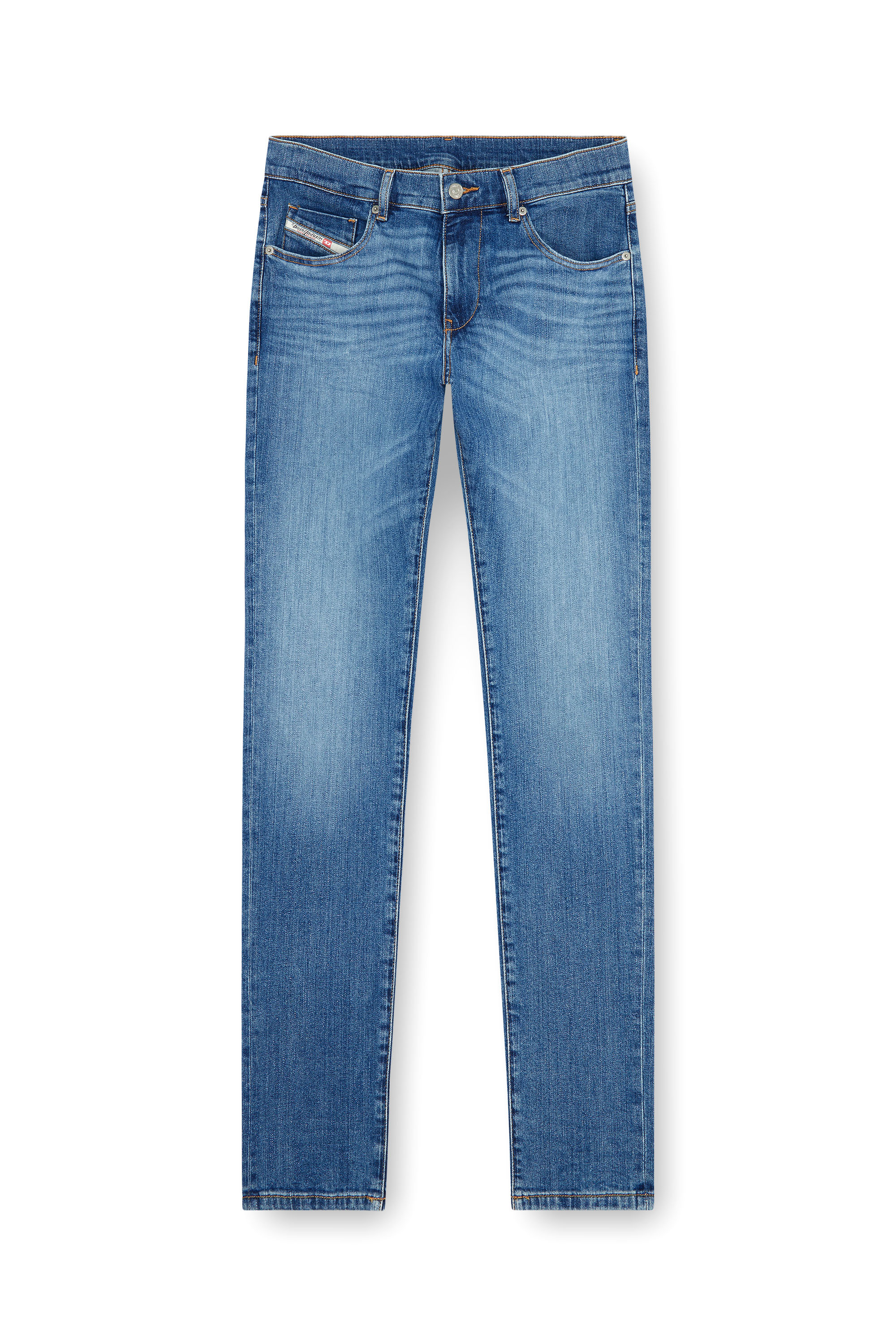 Slim Jeans 2019 D-Strukt 0KIAL, Light Blue Diesel - Man's Slim Jeans 2019 D-Strukt 0KIAL, Light Blue - 2