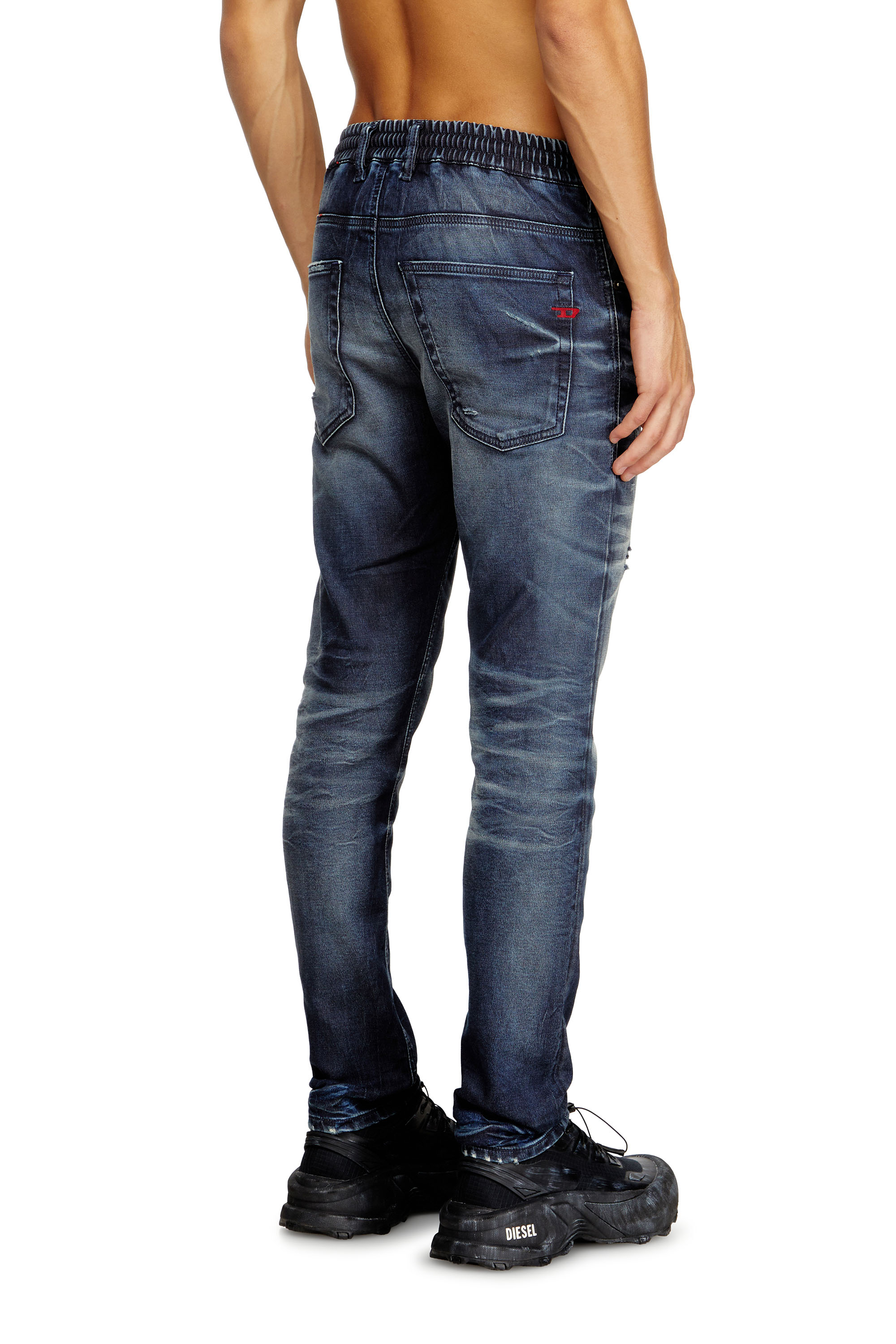 Diesel - Man's Regular 2032 D-Krooley Joggjeans® 068UD, Dark Blue - 4