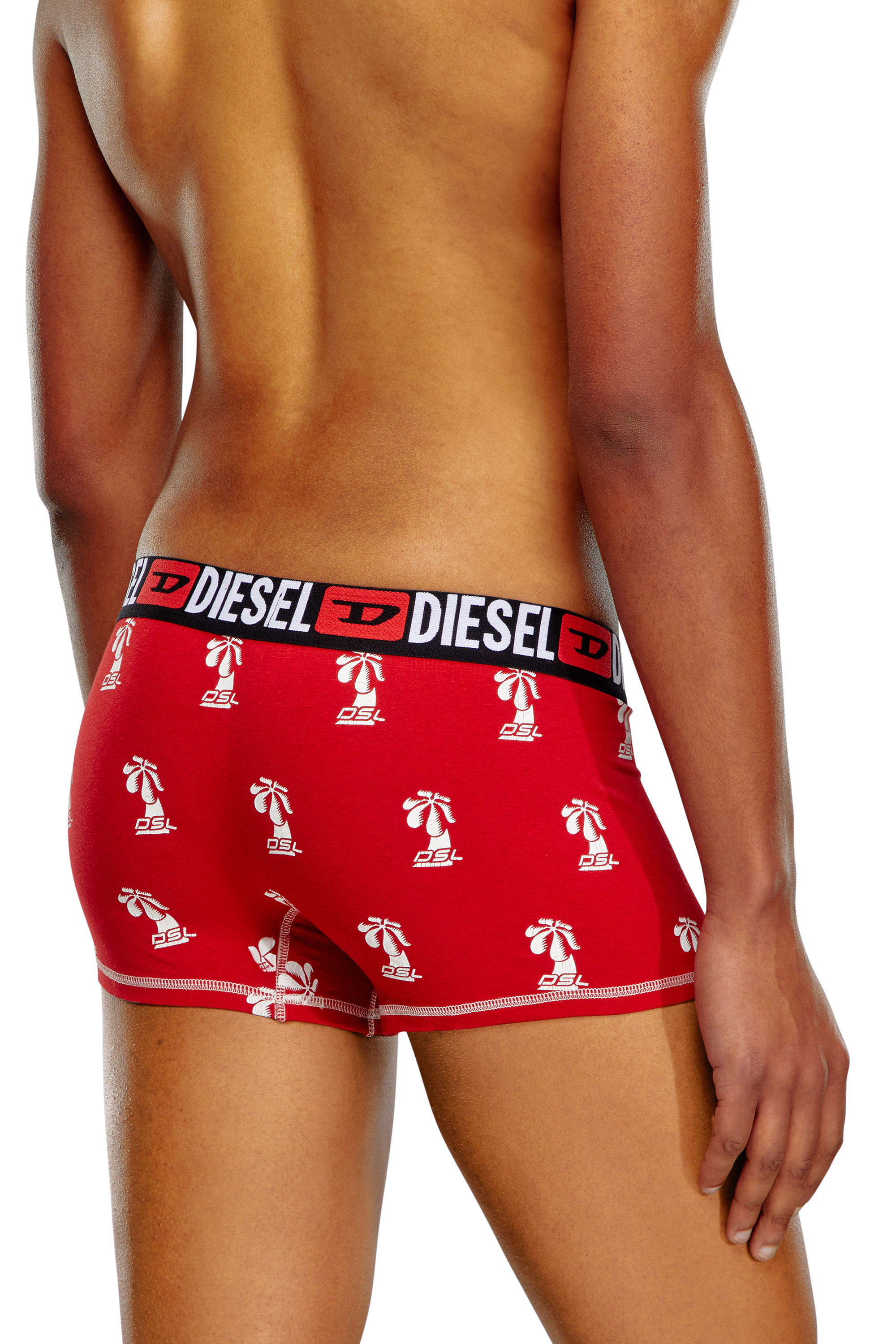 Diesel - UMBX-DAMIEN, Man Printed boxer briefs in Red - Image 3