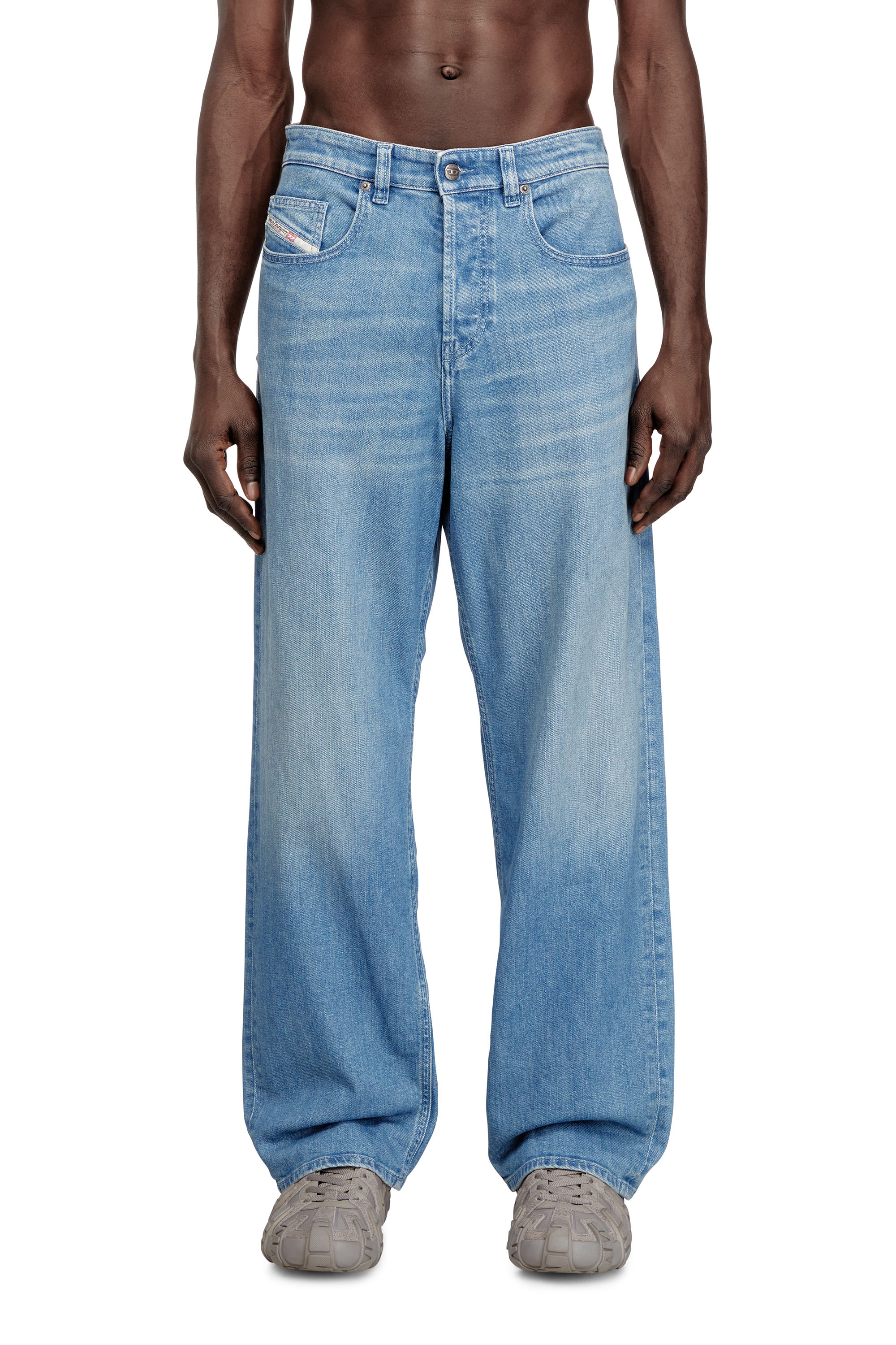 Diesel - Man's Relaxed Jeans 2001 D-Macro 09Q18, Light Blue - 1