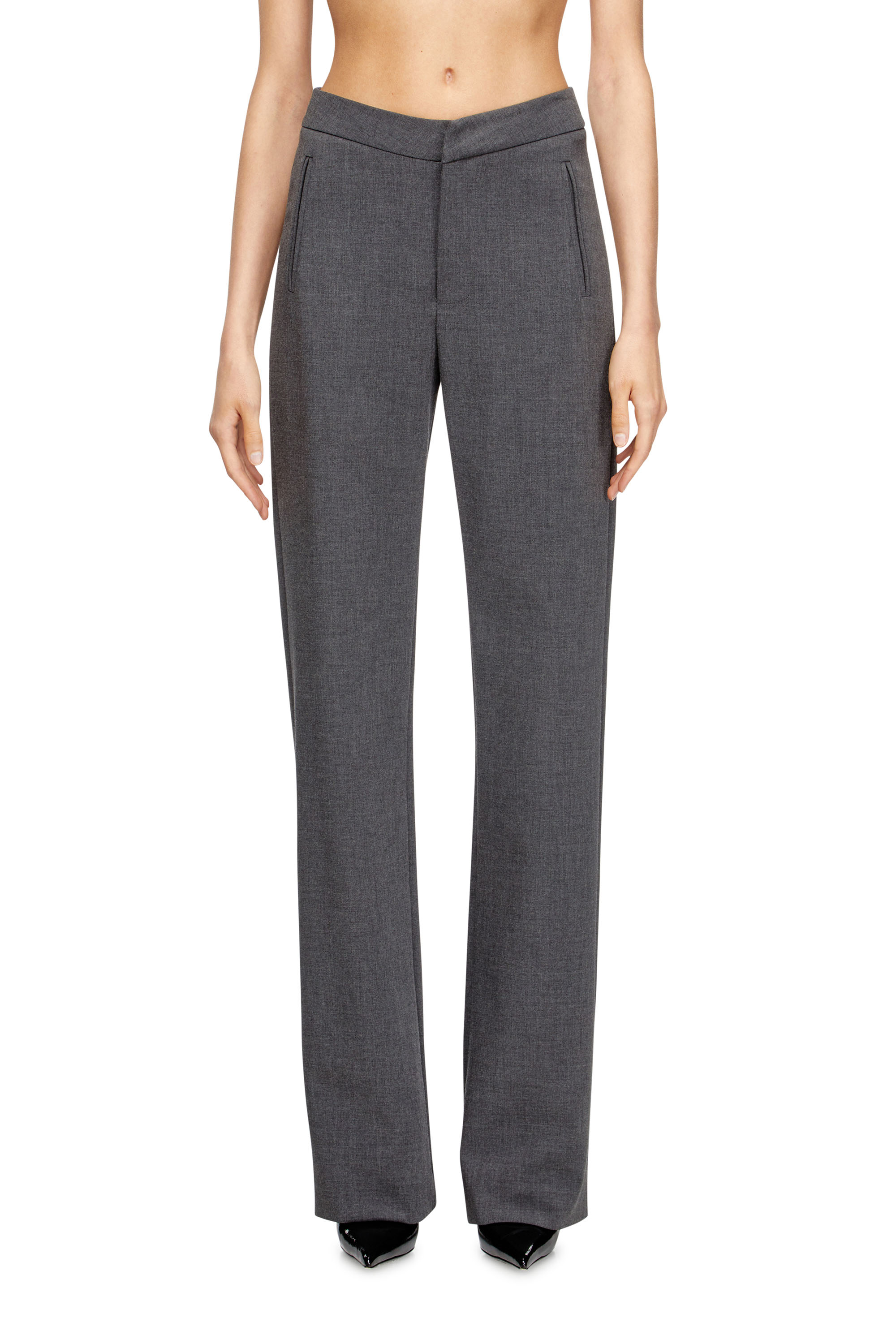 Diesel - P-ROMISE-S1, Woman's High-rise tailored pants in null - 2