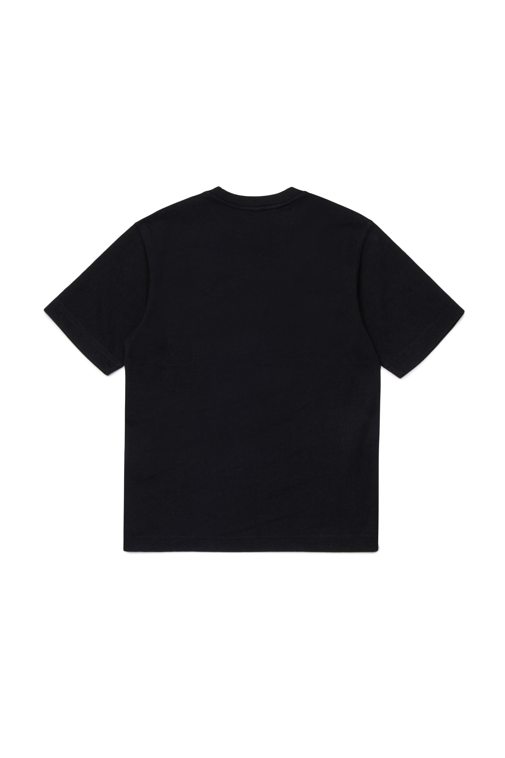 Diesel - TDERSIM OVER, Man's T-shirt with vintage-style print in Black - 2