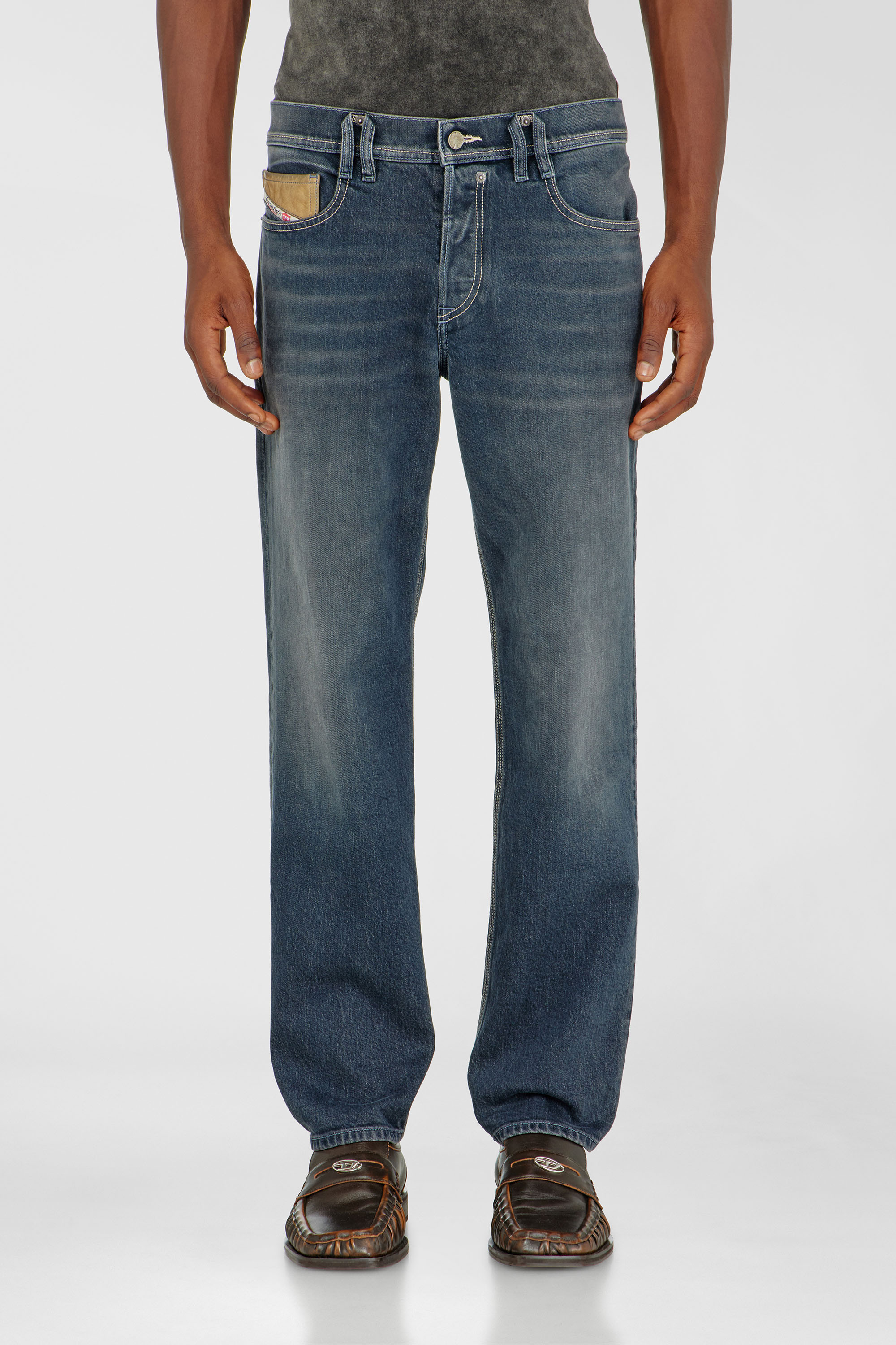 Diesel - Man's Regular Jeans 2023 D-Finitive 007GQ, Medium blue - 1