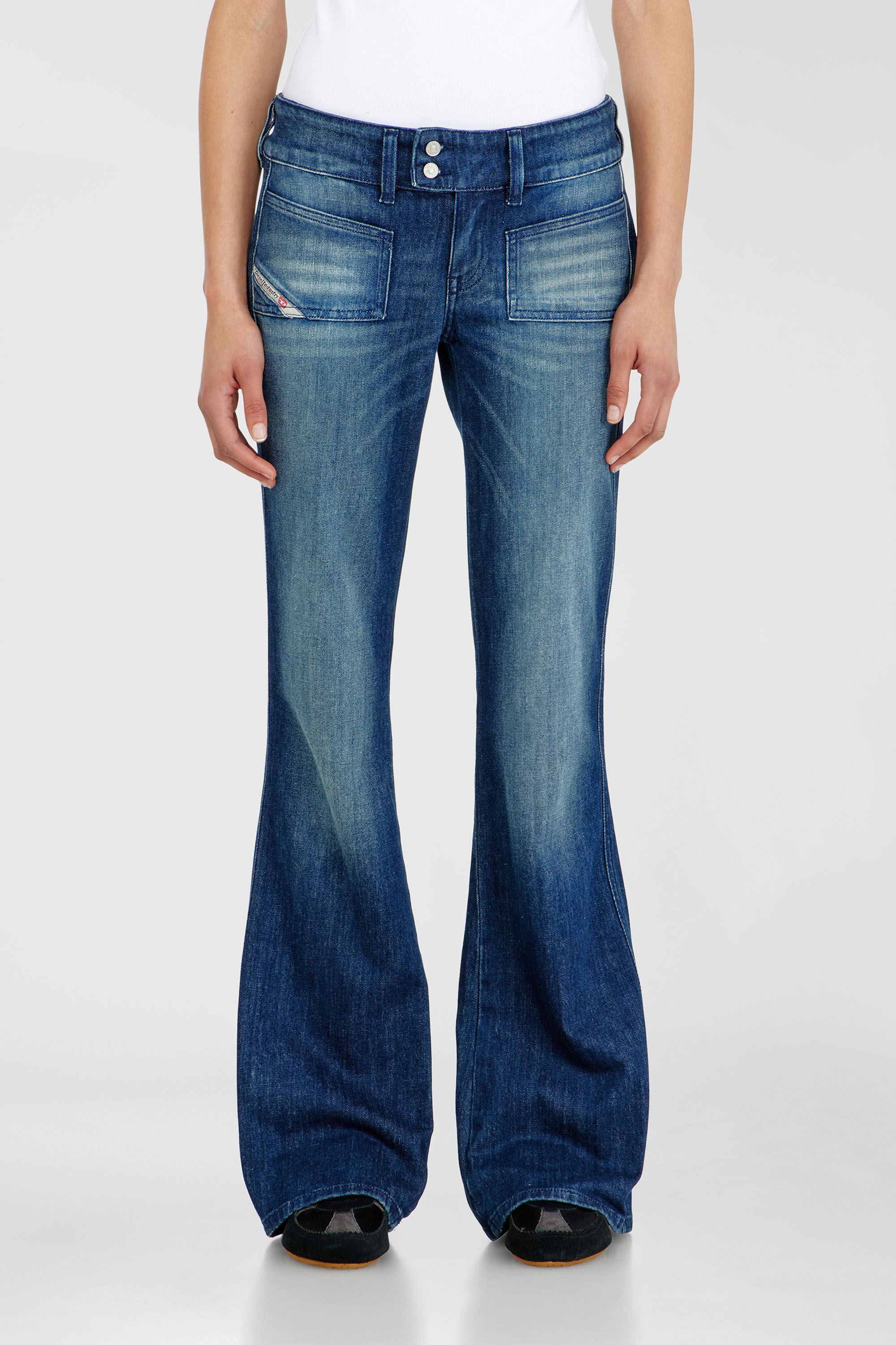 Diesel - Woman's Bootcut Jeans D-Hush 0KBBR, Dark Blue - 1